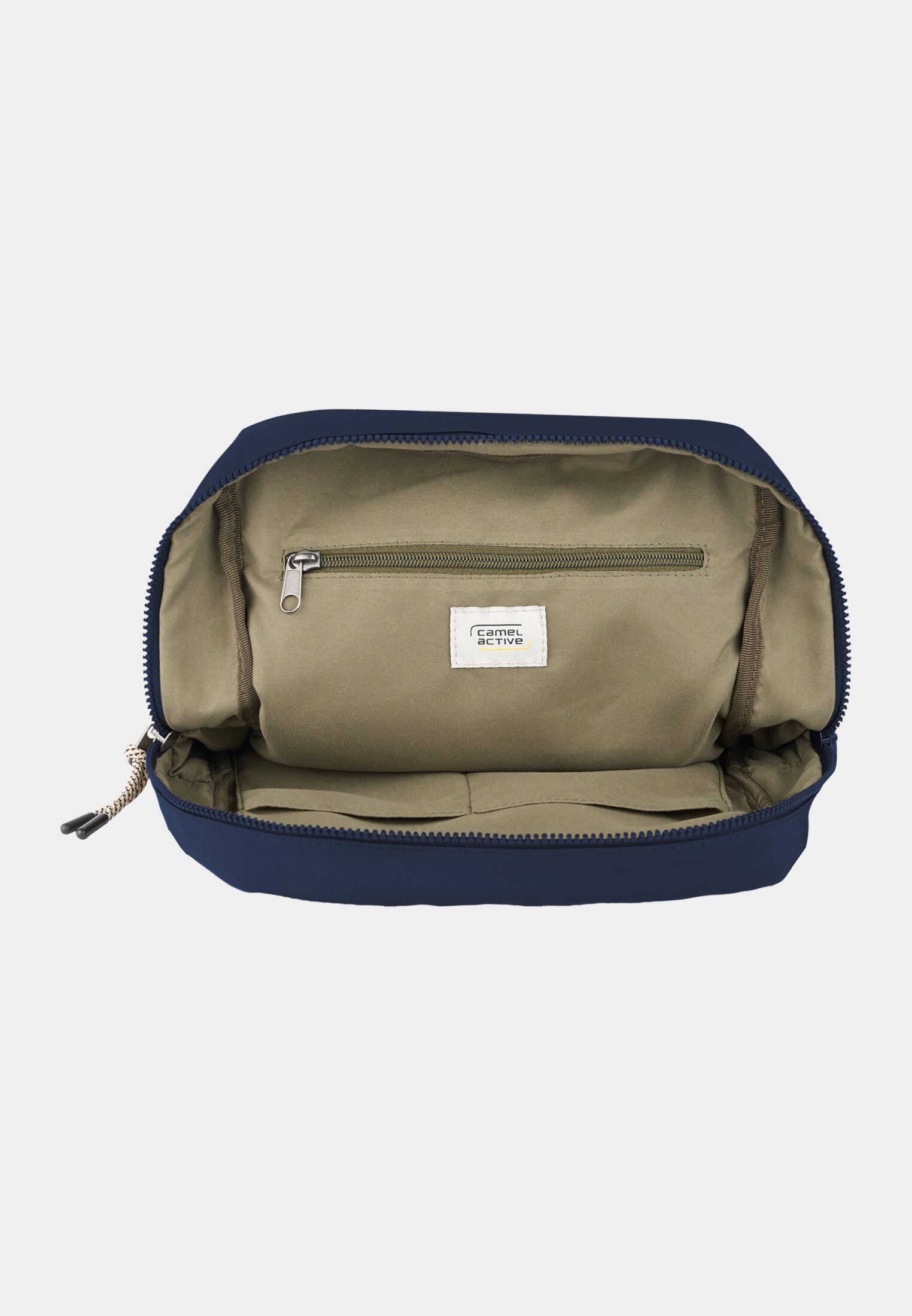 Damen AURUM Rucksack mit strukturiertem Gewebeband Dunkelblau vorne nah