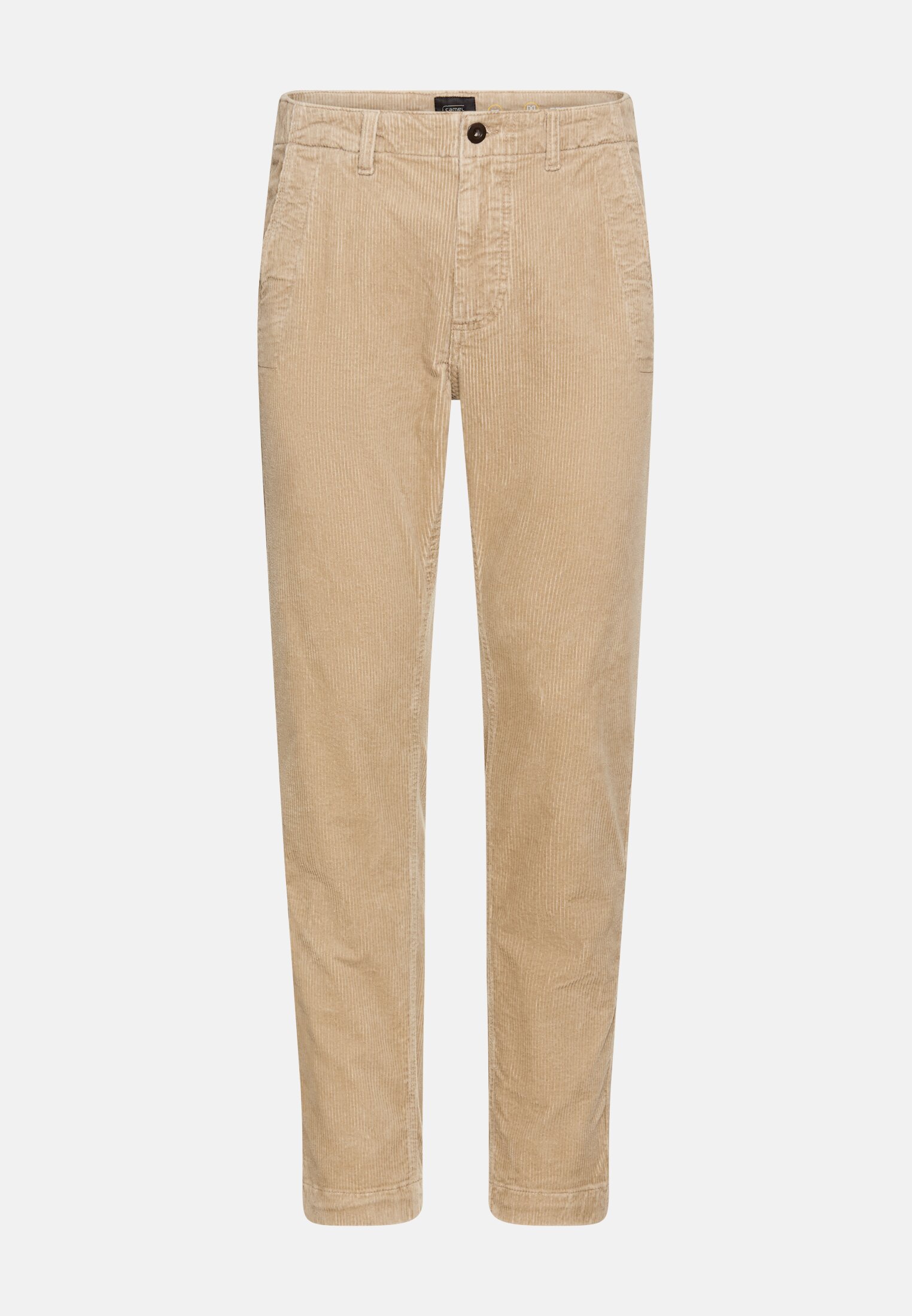 Herren Regular Fit Chino Hose aus Cord Beige frontal vorn