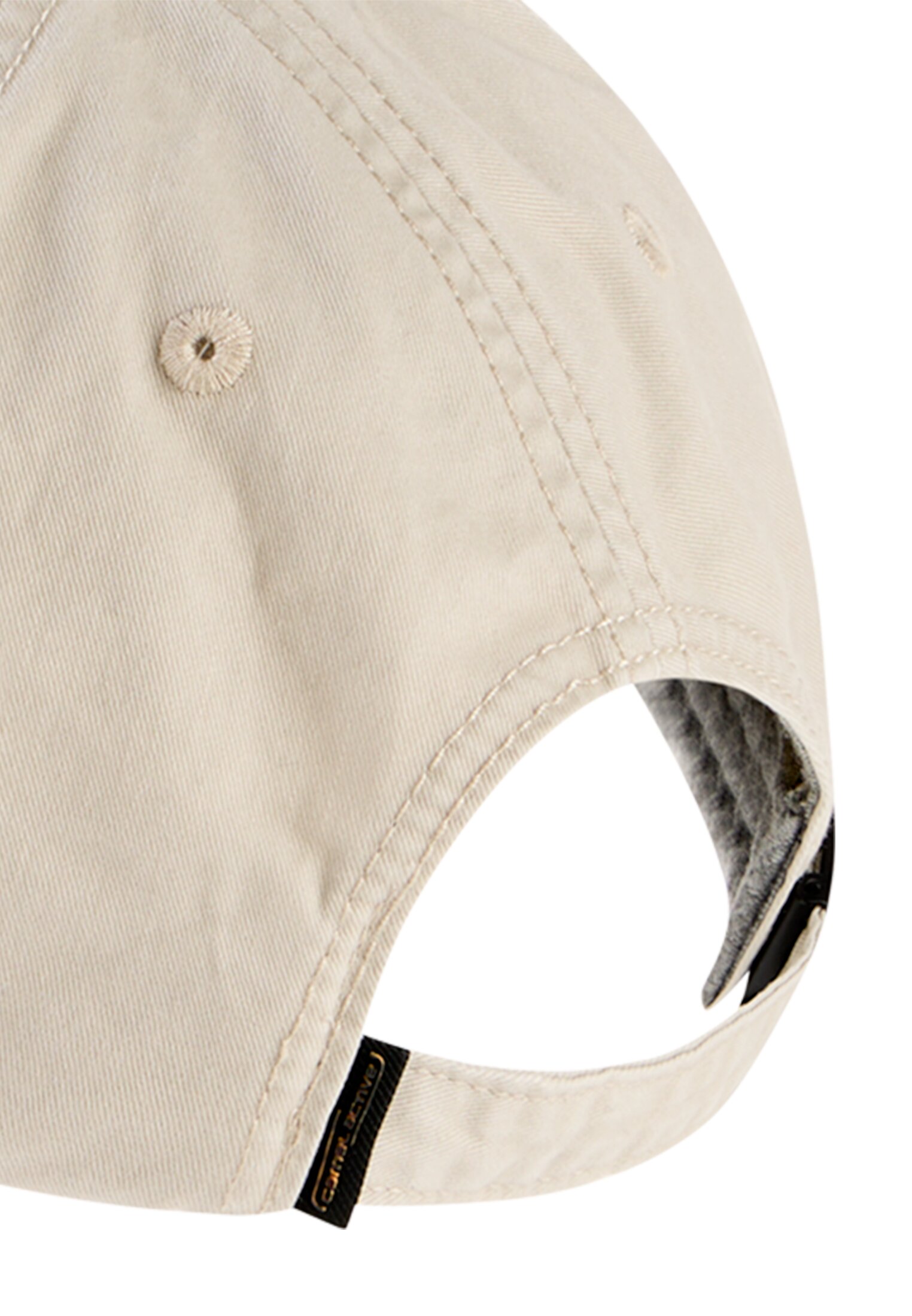 Cap made of pure cotton Beige close back