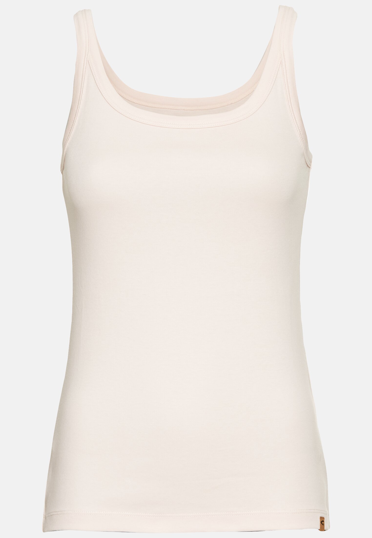 Women Basic top made of pure cotton Rose frontal front