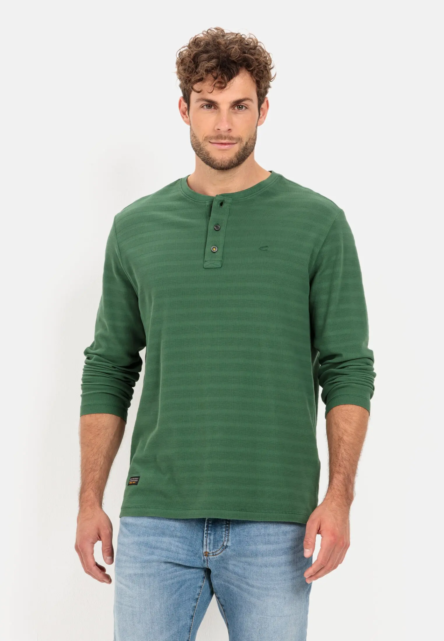 Henley shirt herren langarm best sale