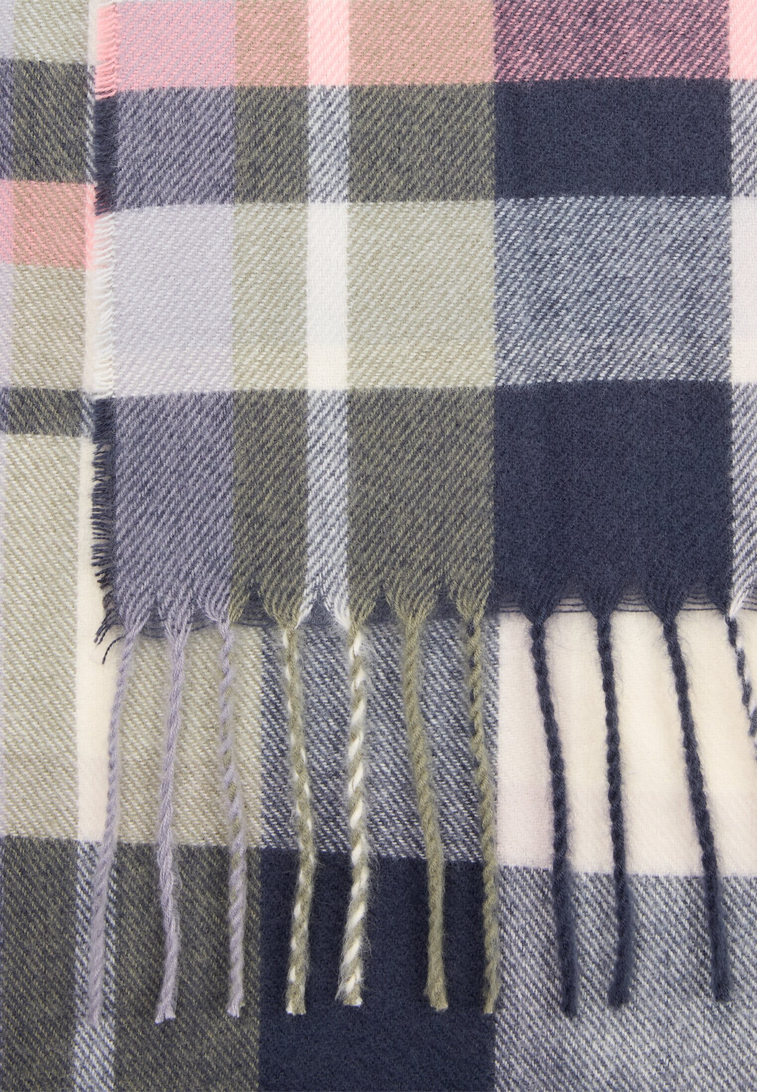 Women Scarf made from recycled polyester Midnight Blue front close