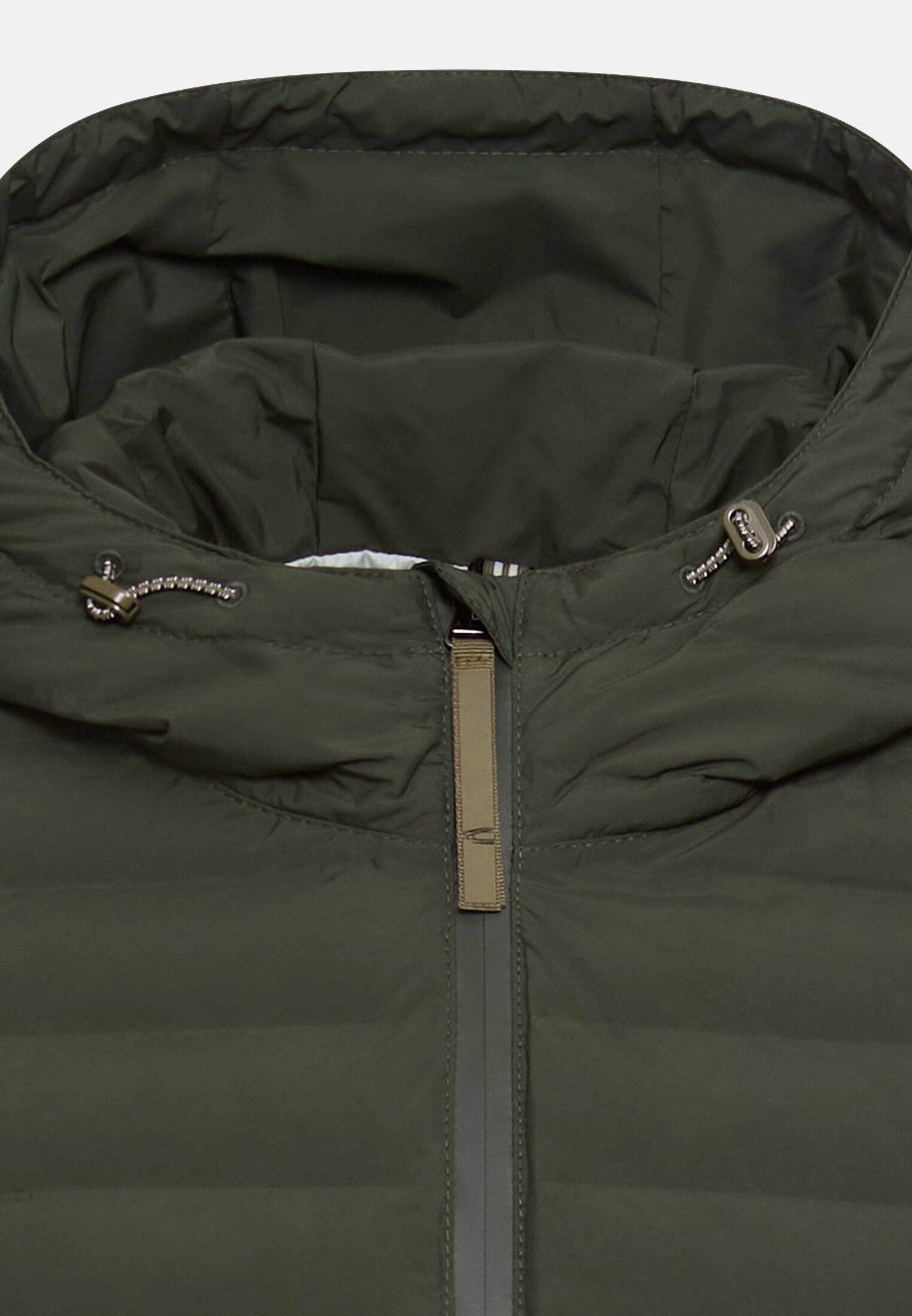 Damen teXXXactive® Blouson mit verstellbarer Kapuze Waldgrün vorne nah