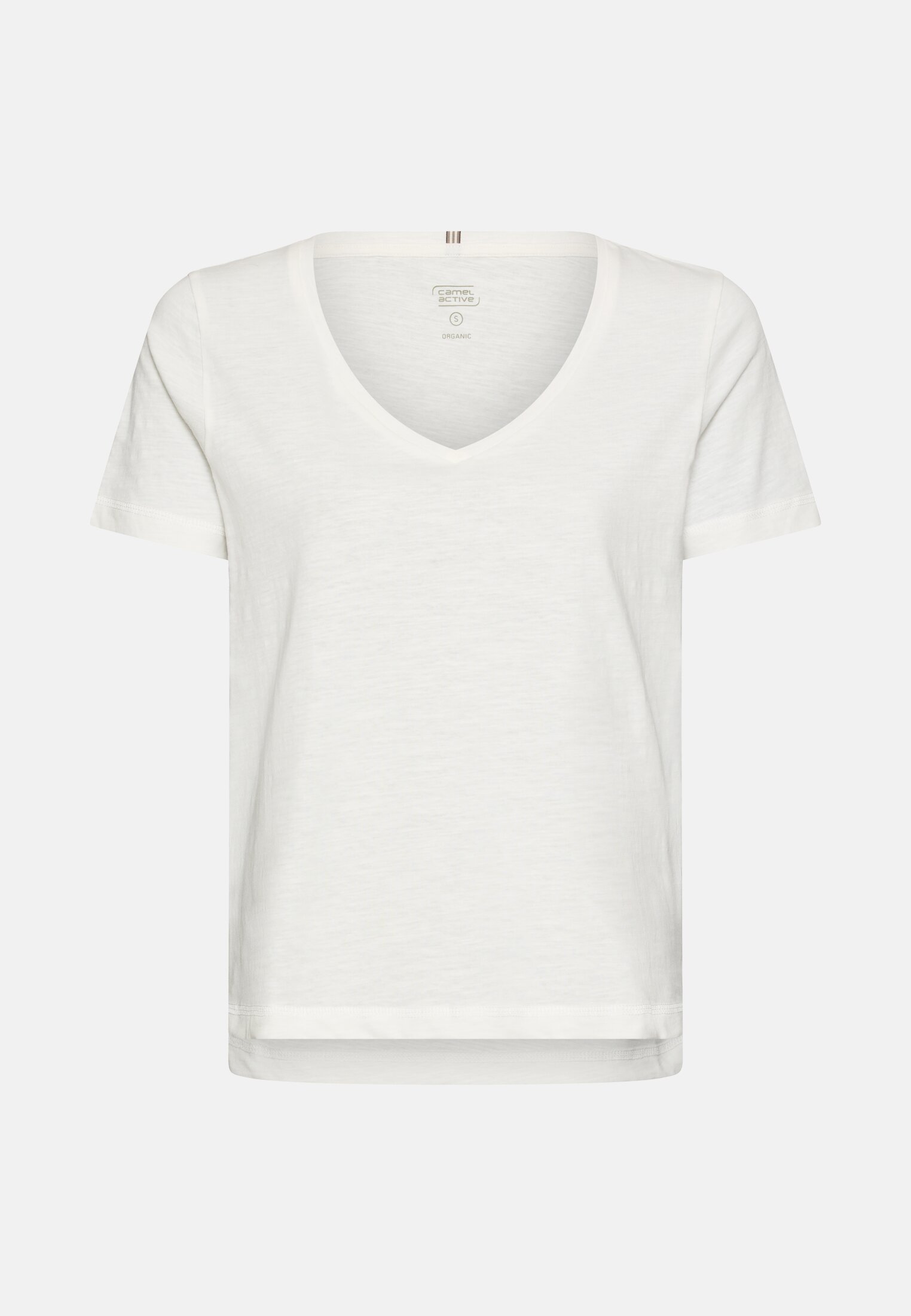 Women T-shirt made from 100% cotton Milk White frontal front