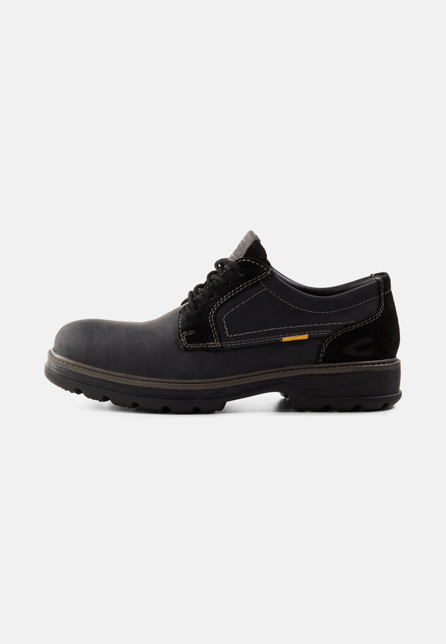 Men Lace-up shoe made of genuine leather Black frontal front
