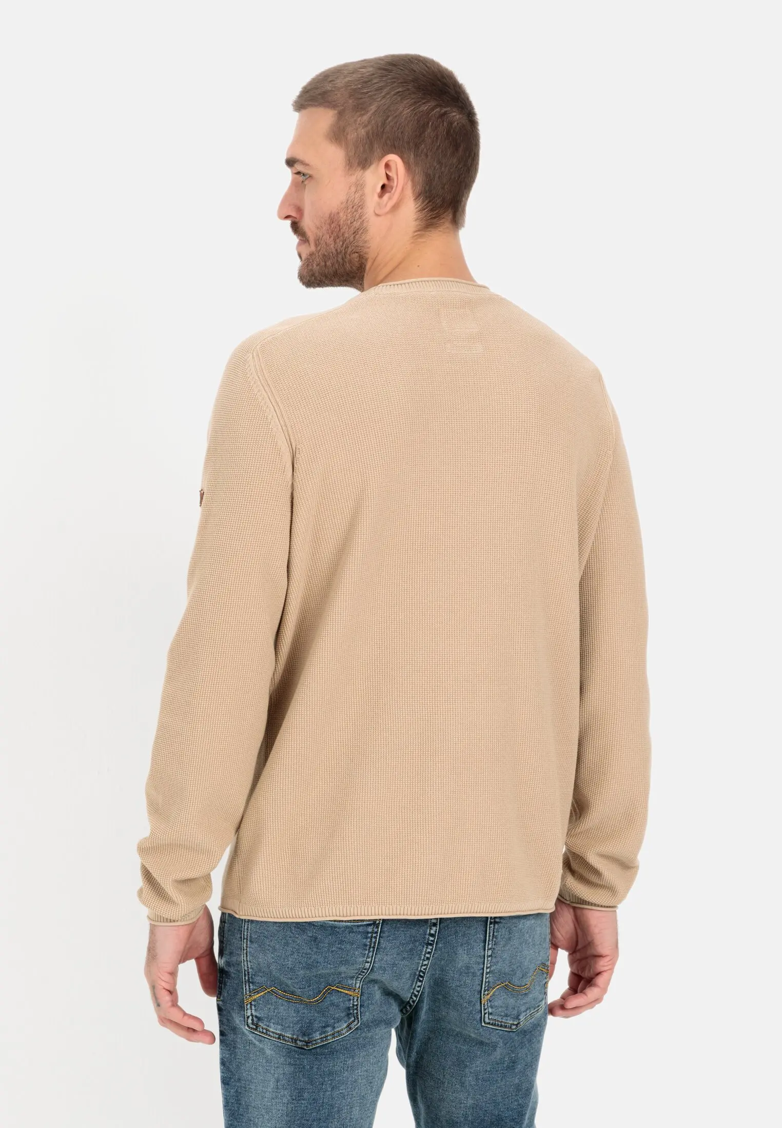 Feinstrickpullover für Herren in Sand | XL | camel active 