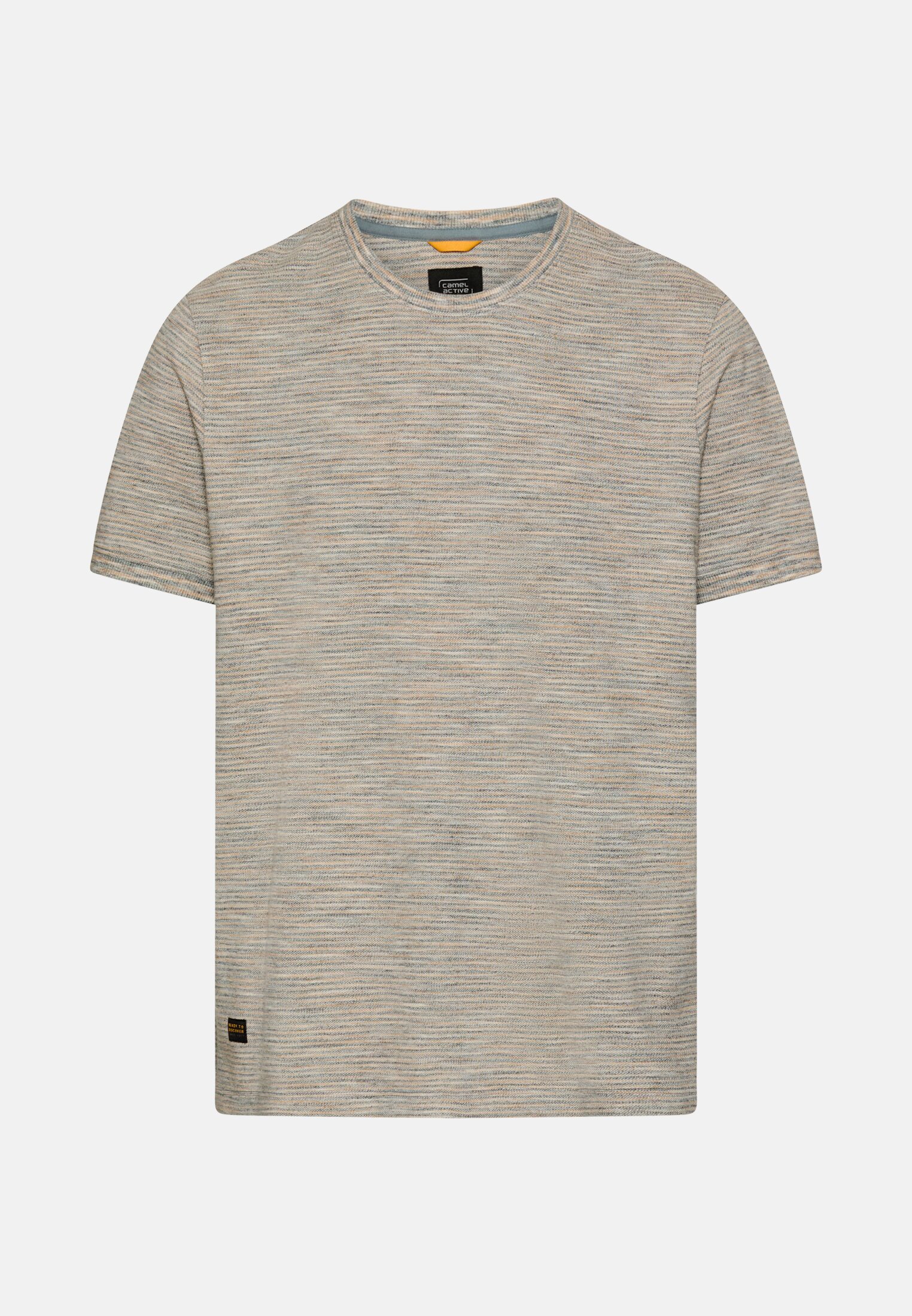 Men T-shirt with crew neck Water Blue frontal front