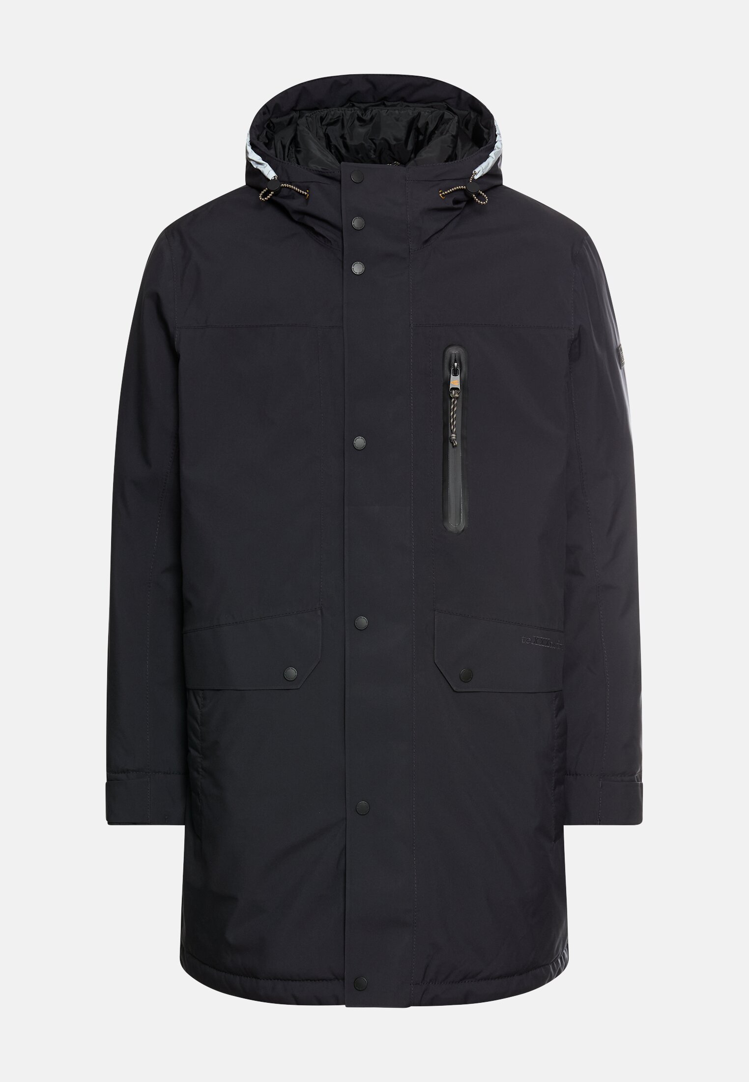 Men teXXXactive® coat with hood Navy blue frontal front