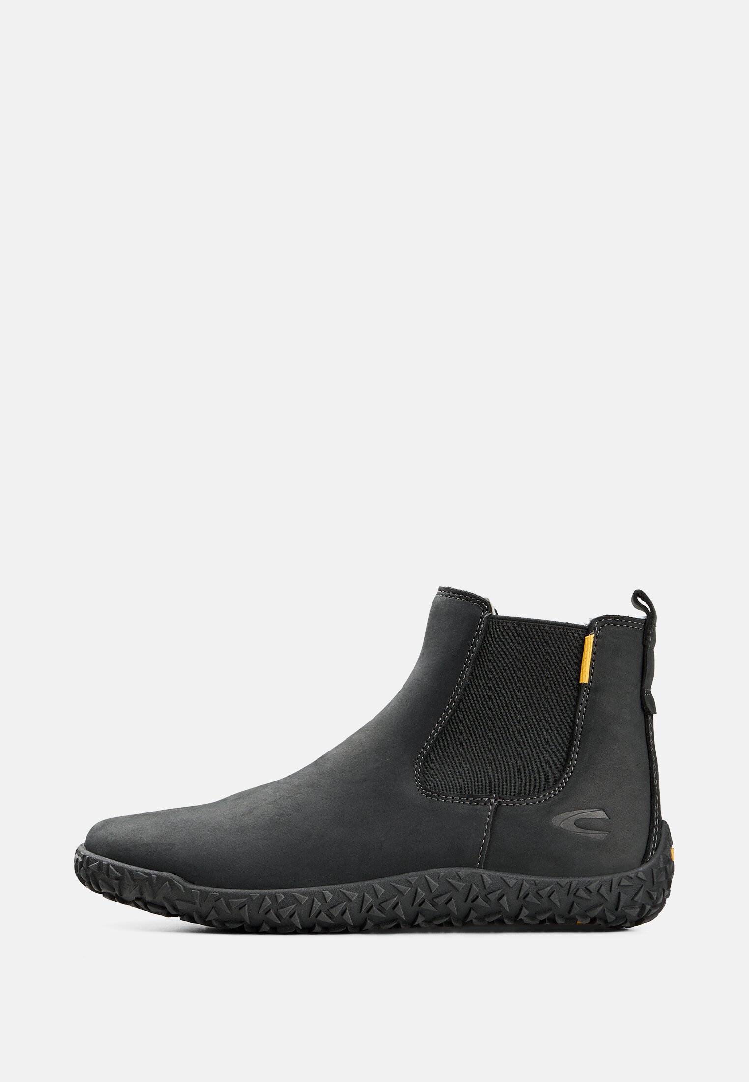 Damen Chelsea Boot mit warmem Innenfutter Schwarz frontal vorn