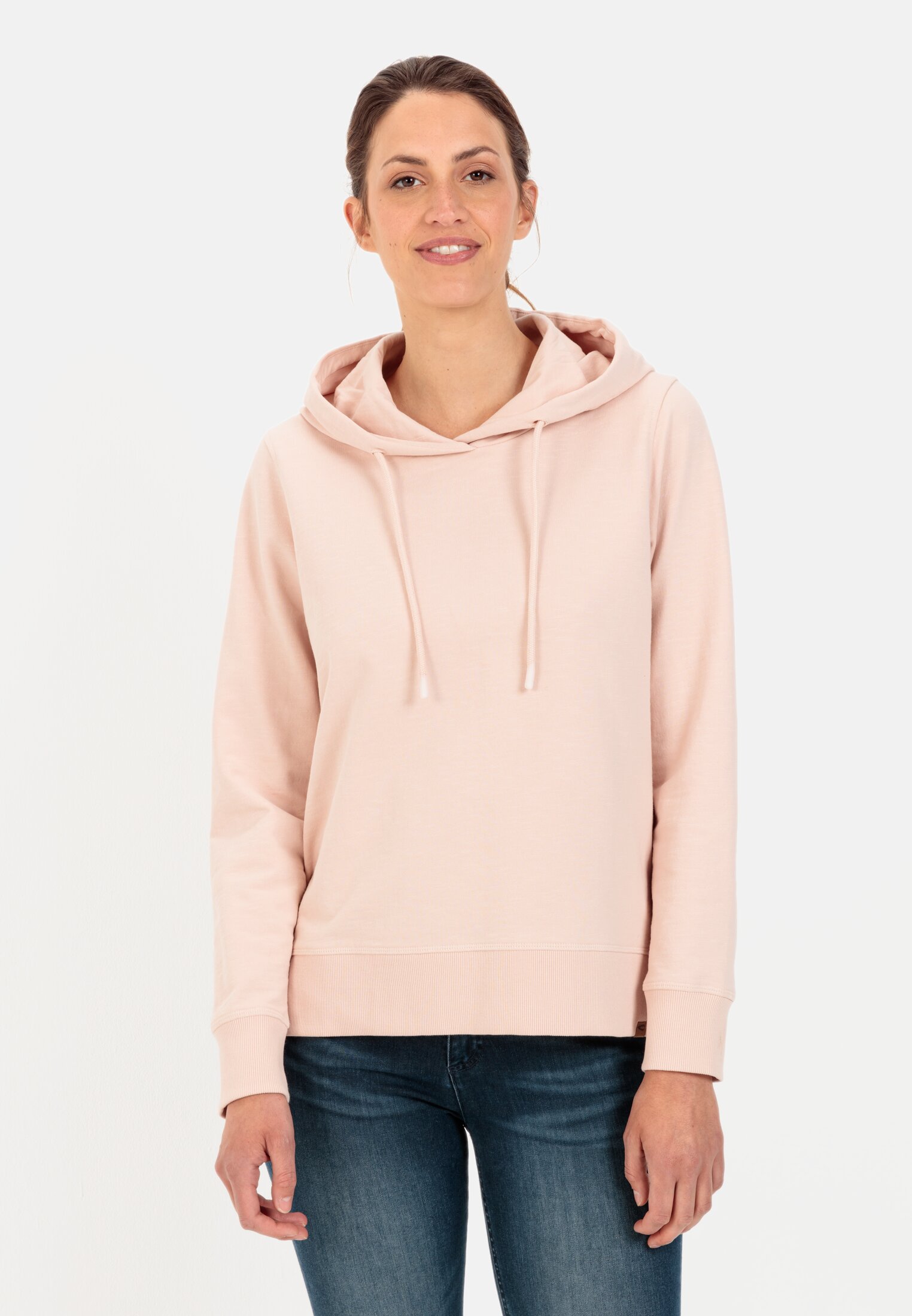 Camel Active Damen Sweatshirt Langarm - Waffelmuster, 100% Baumwolle, Regular Fit