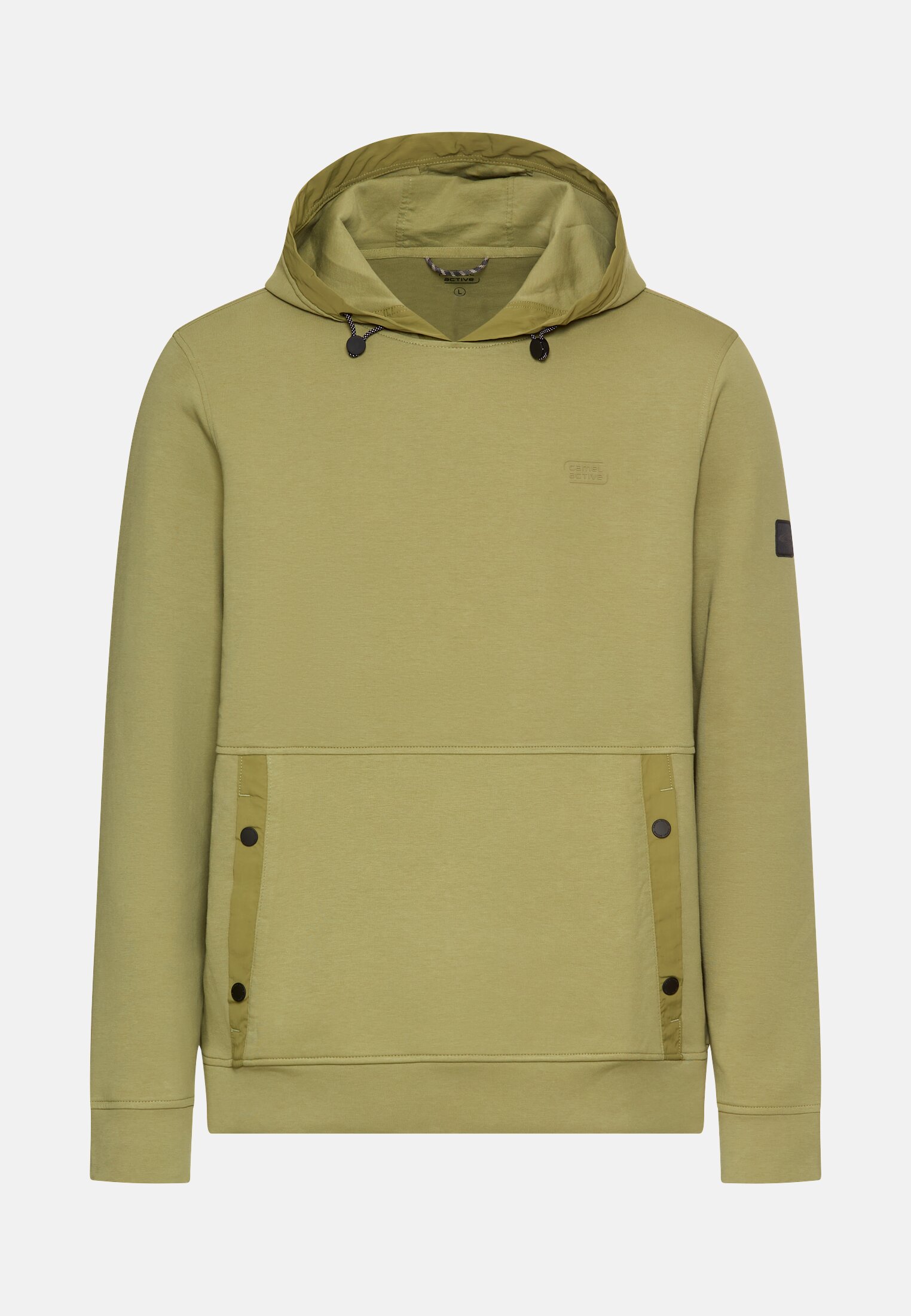 Herren fleXXXactive® Hoodie mit verstellbarer Kapuze Moosstein frontal vorn