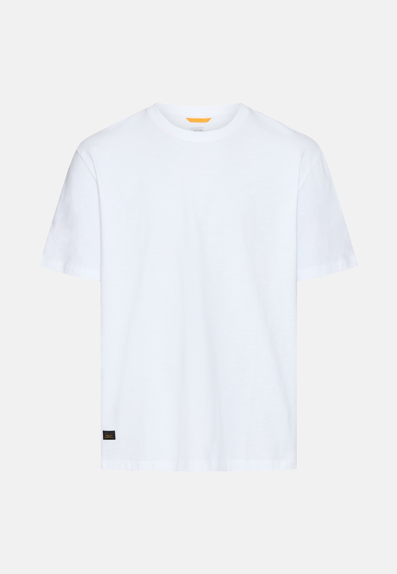 Herren T-Shirt aus reiner Baumwolle Weiß frontal vorn