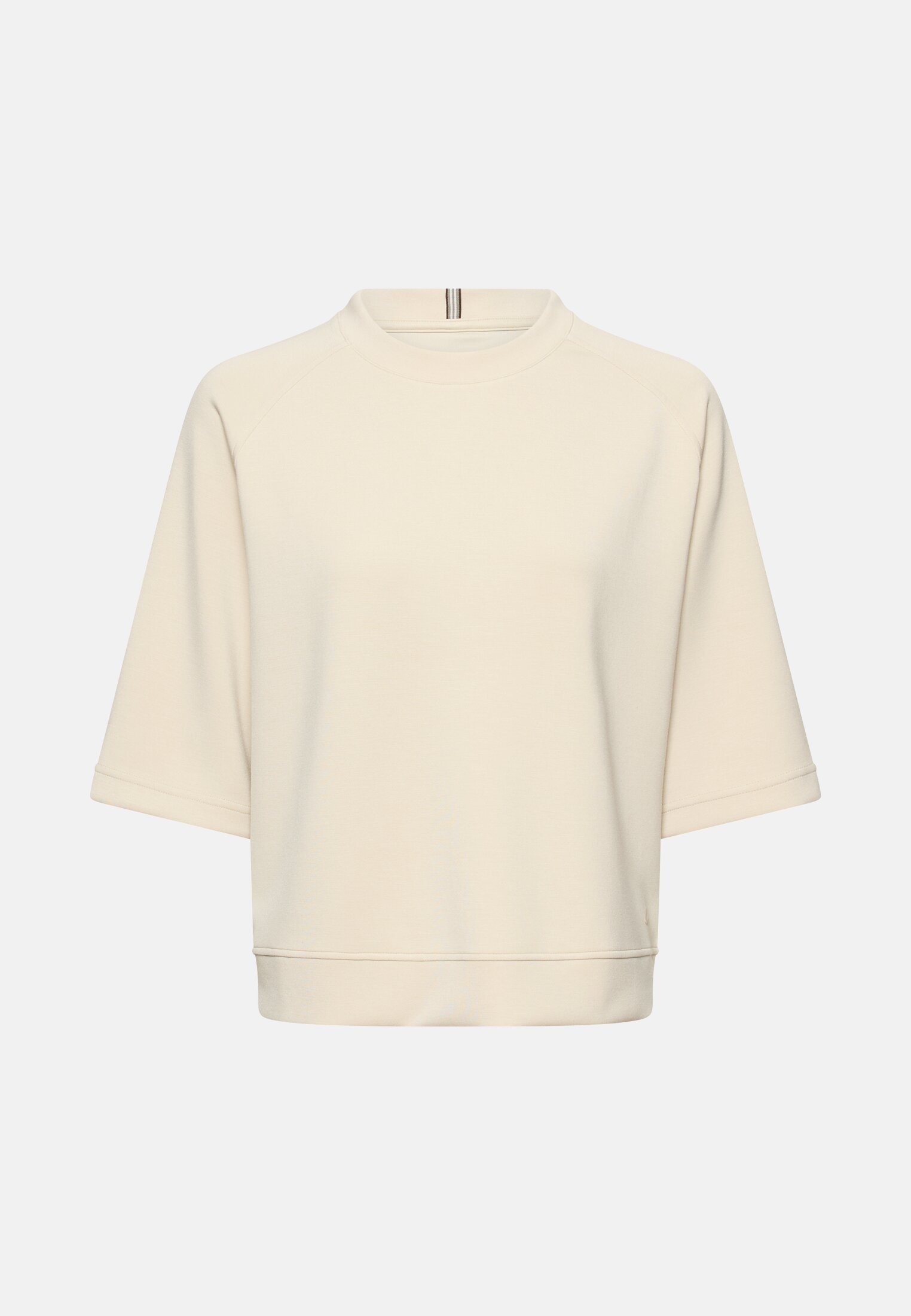 Women Crew neck sweatshirt Pearl White frontal front