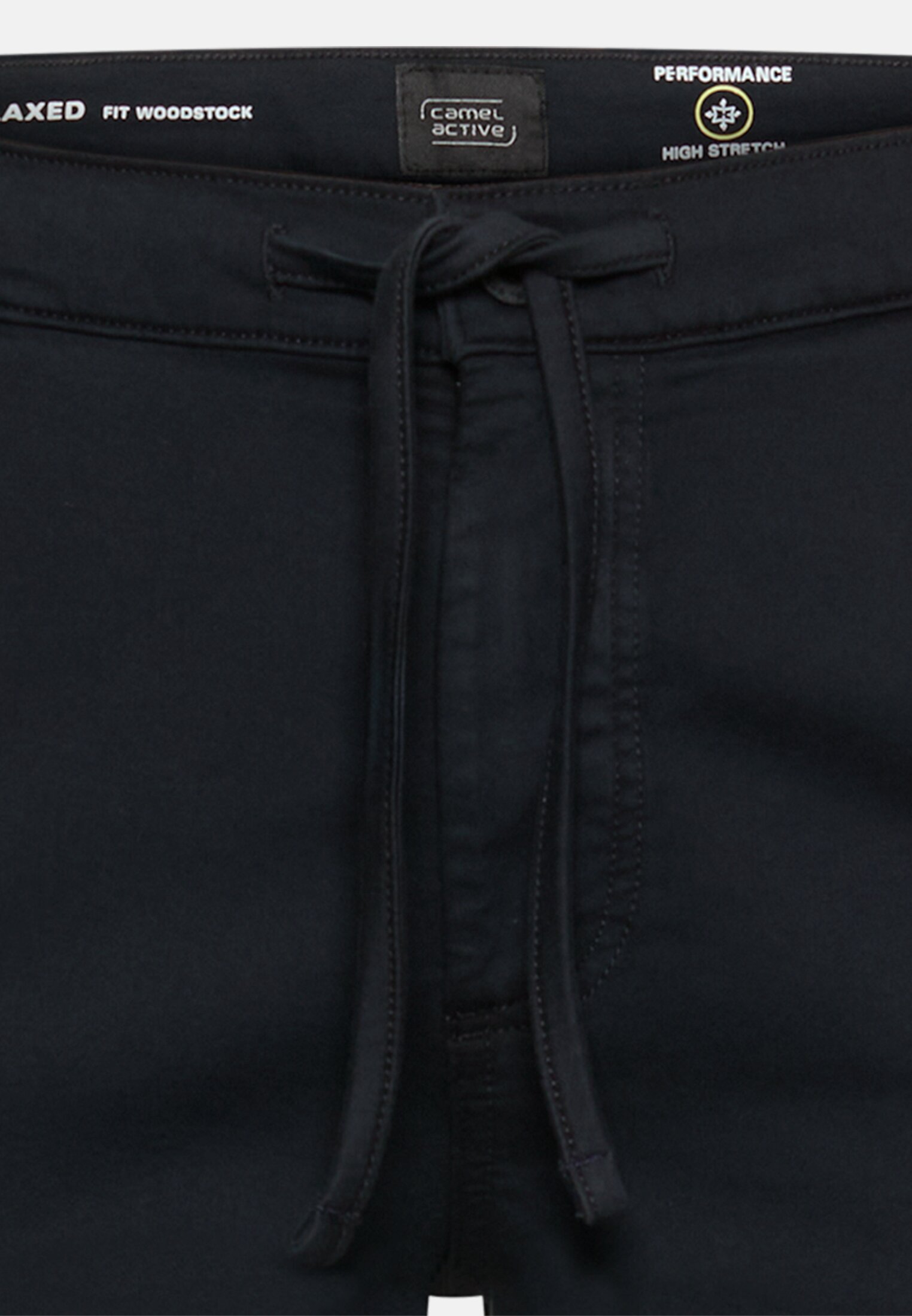 Herren fleXXXactive® Shorts mit Tunnelzug Dunkelblau vorne nah