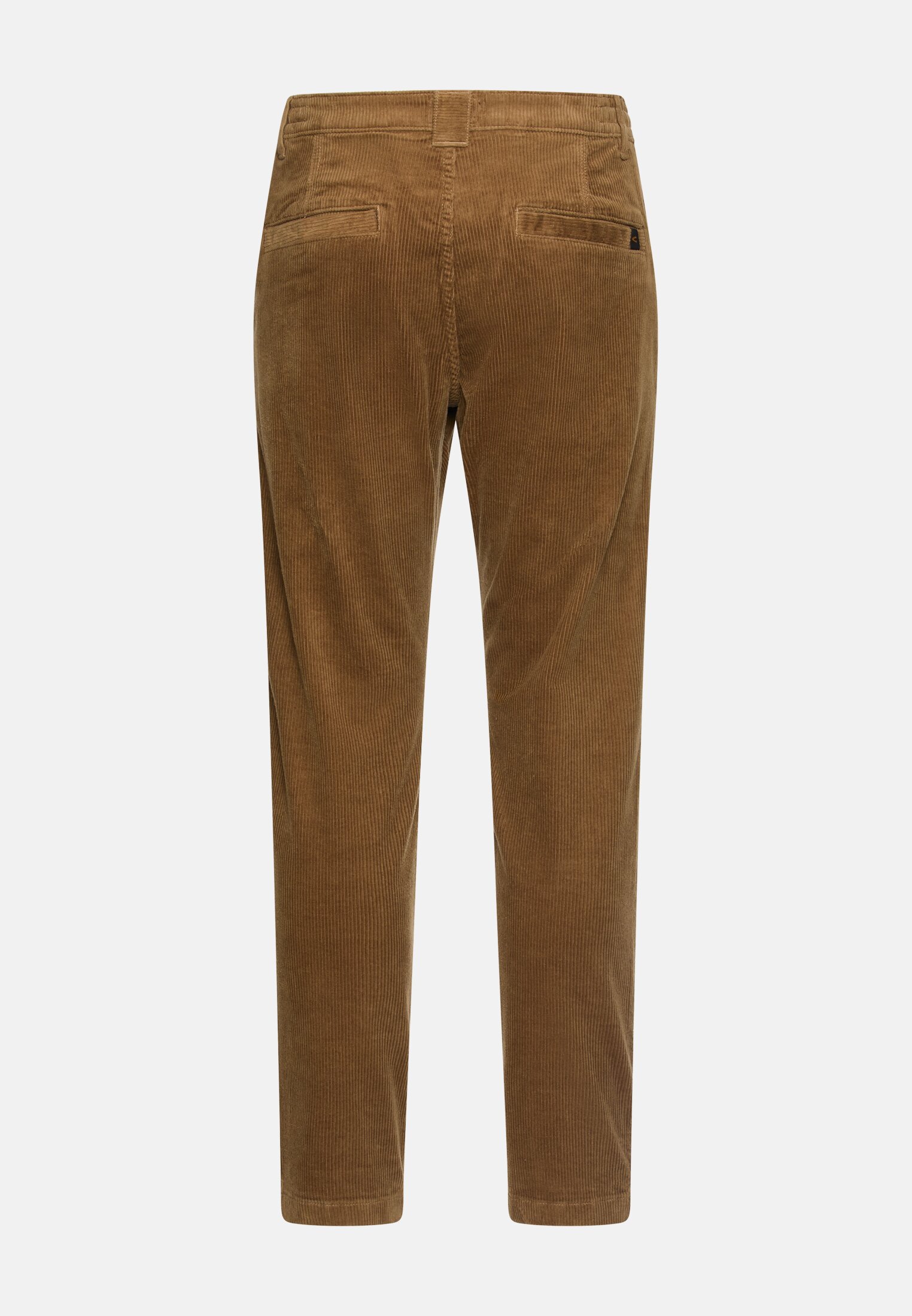 Herren Regular Fit Cord Chino Sepiabraun frontal hinten