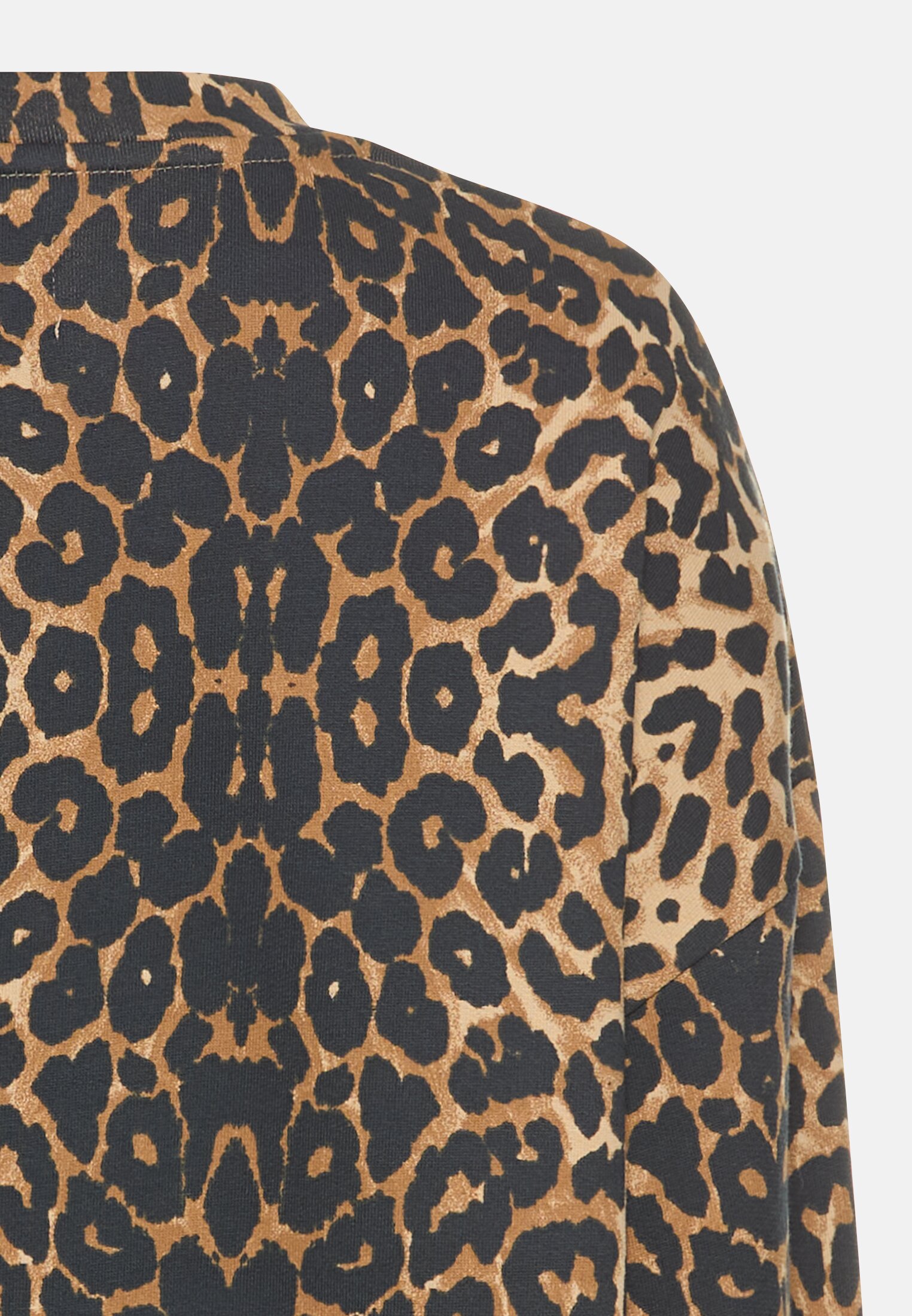 Damen Oversized Sweatshirt aus reiner Baumwolle mit Rundhalsausschnitt Leo hinten nah