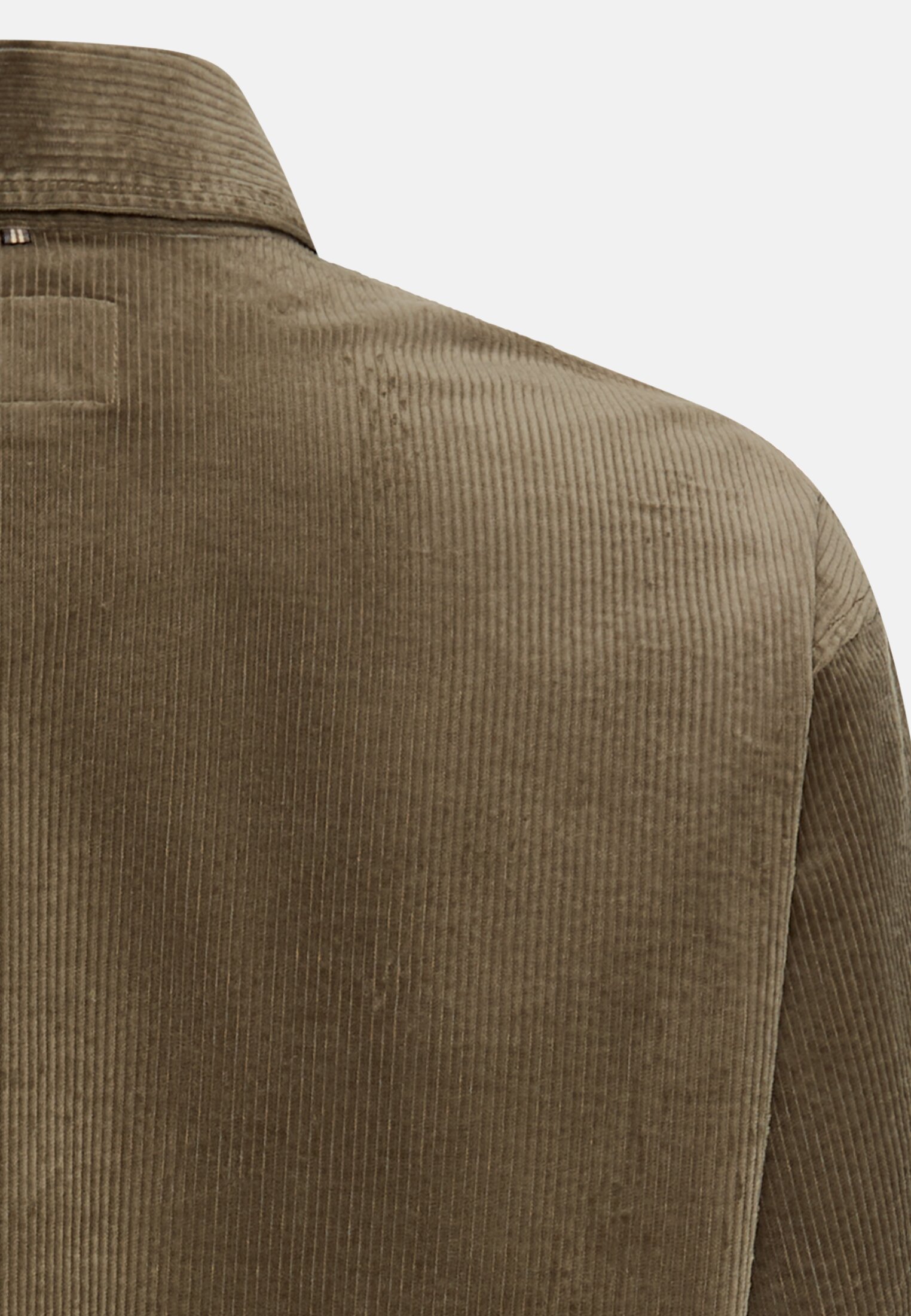 Women Oversized blouse with shirt collar Sage close back