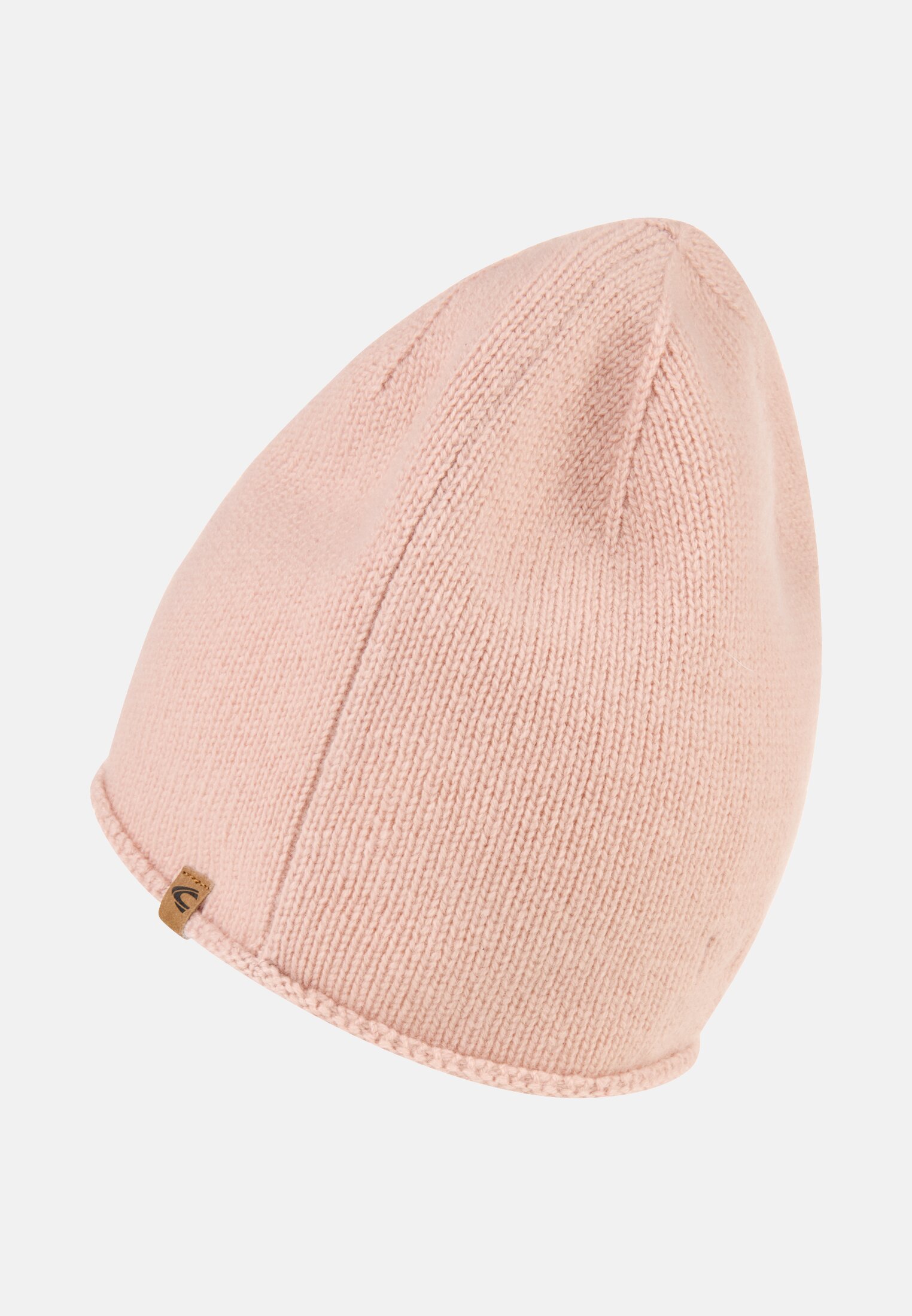 Women Beanie made of pure cashmere Rose frontal back