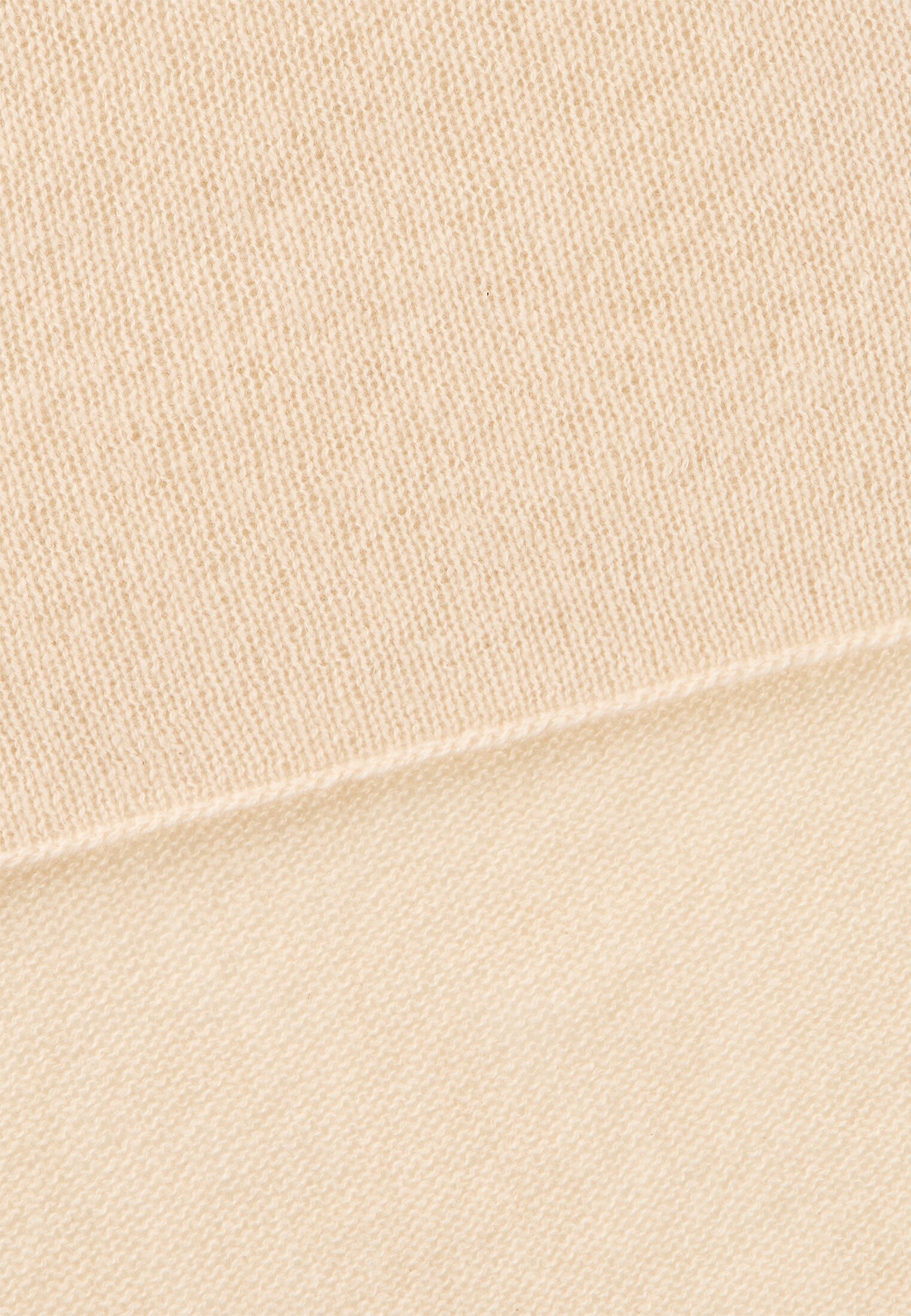 Damen Strickschal aus 100 % Kaschmir Beige frontal hinten