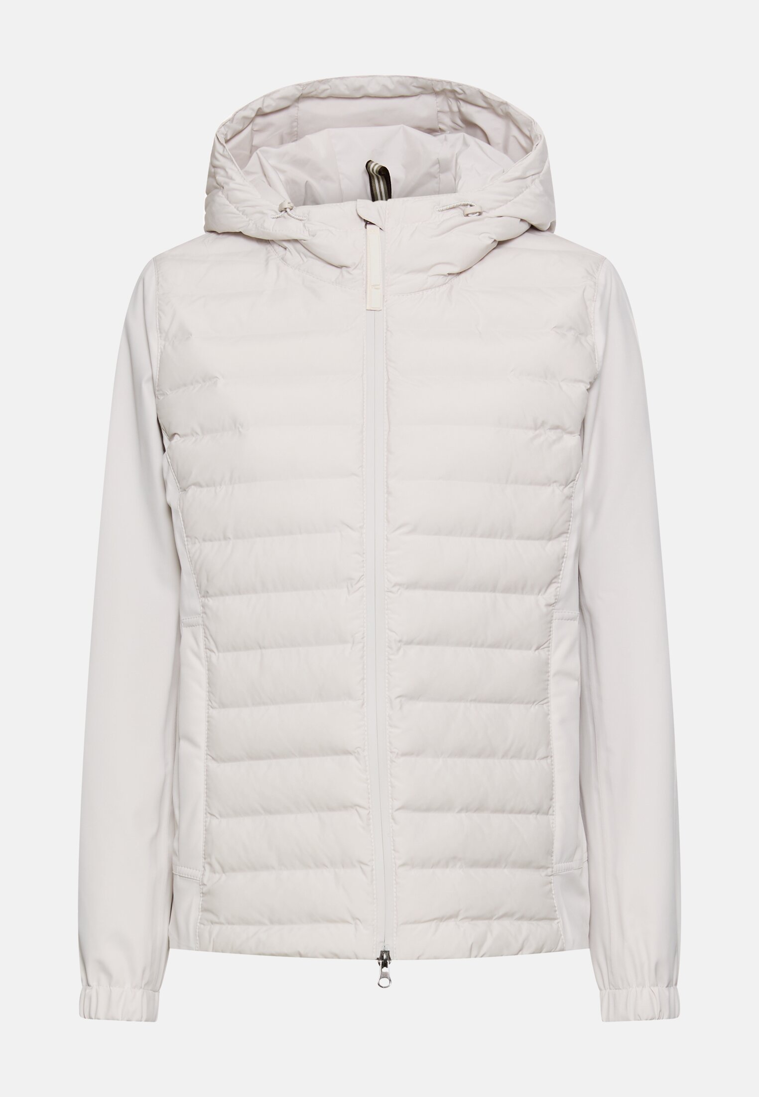 Damen teXXXactive® Blouson mit verstellbarer Kapuze Perlweiß frontal vorn