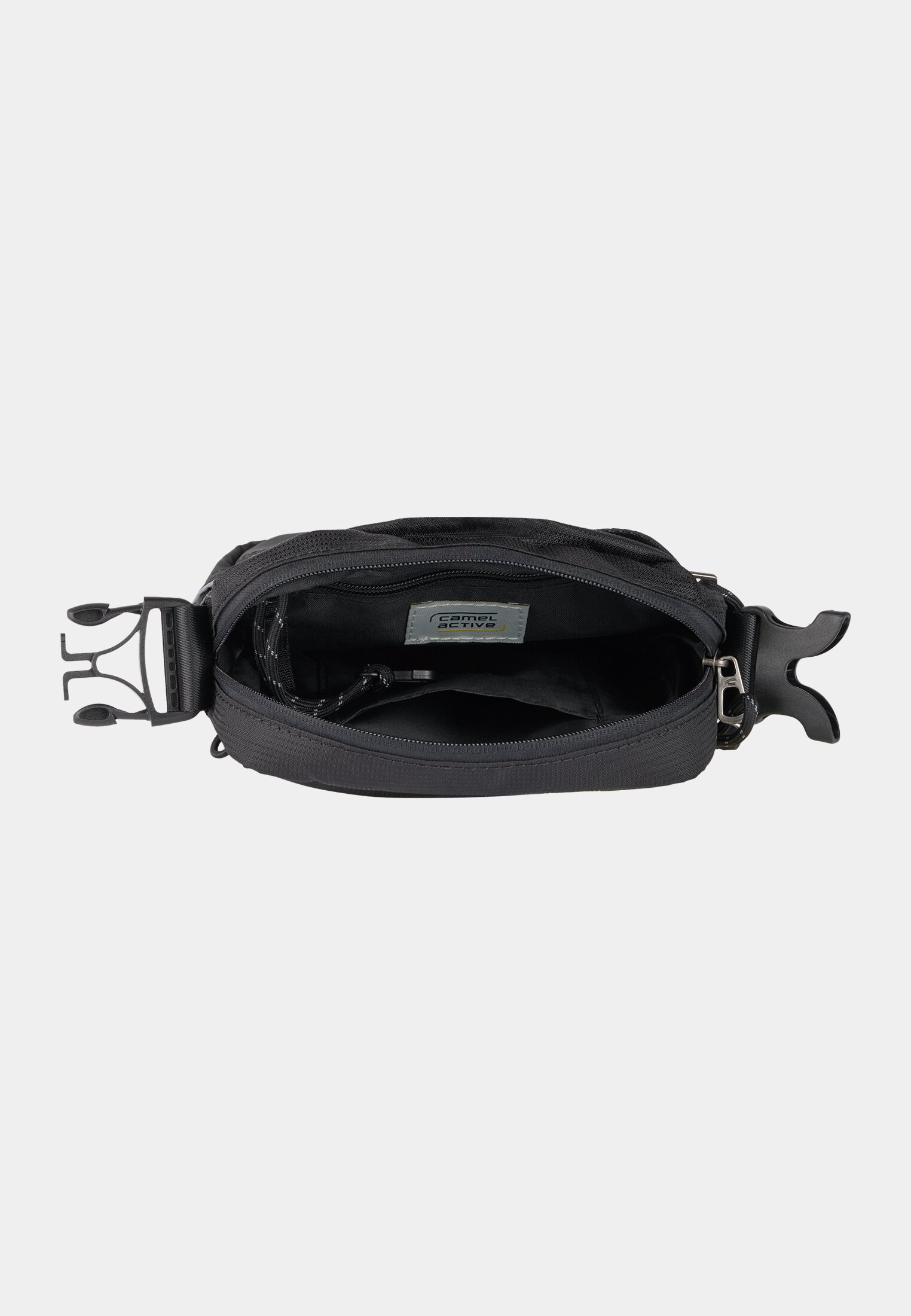 Men CONNECT shoulder bag with detachable shoulder strap Black front close