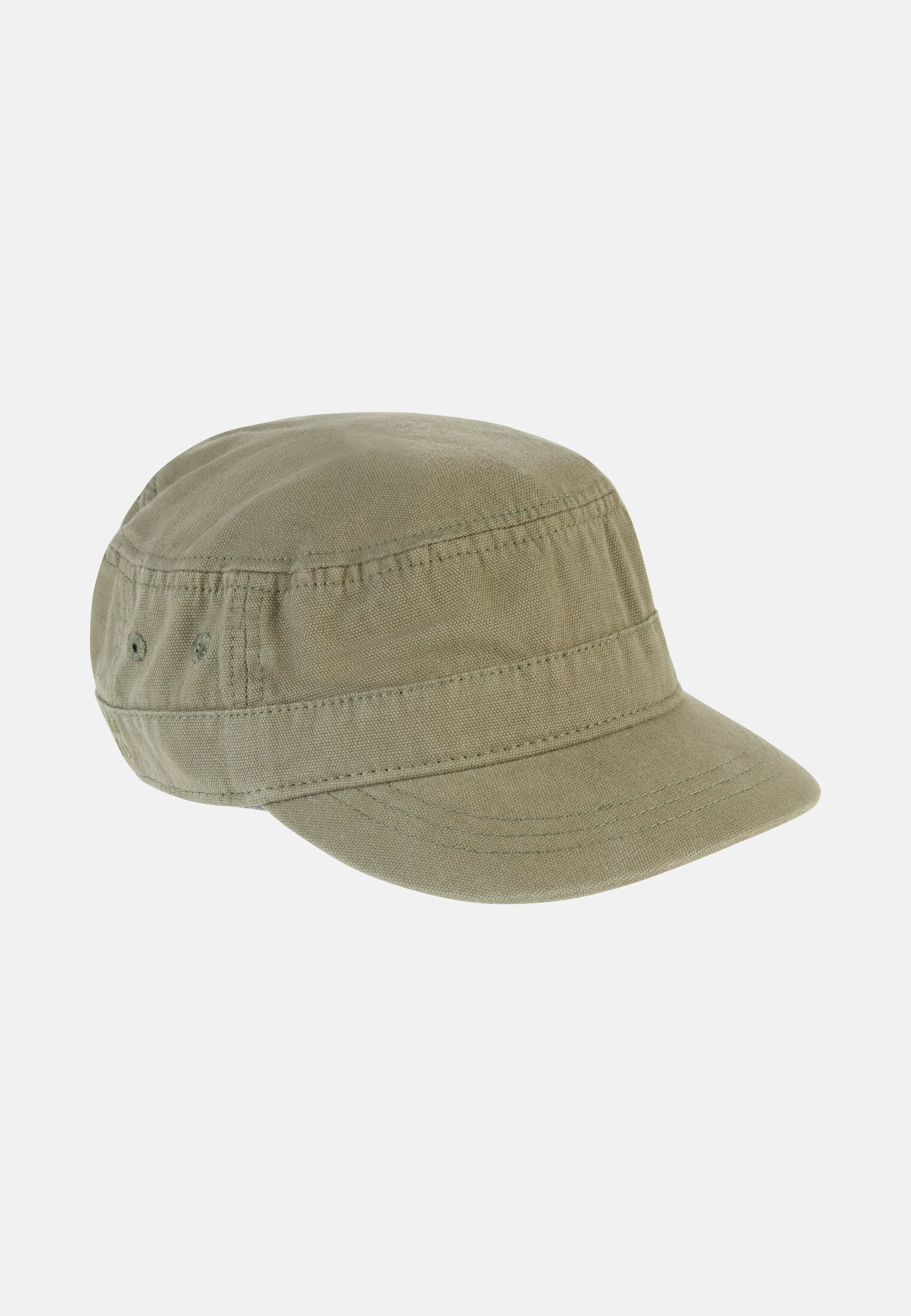 Herren Größenverstellbare Kuba-Cap aus Organic Cotton Khaki frontal vorn