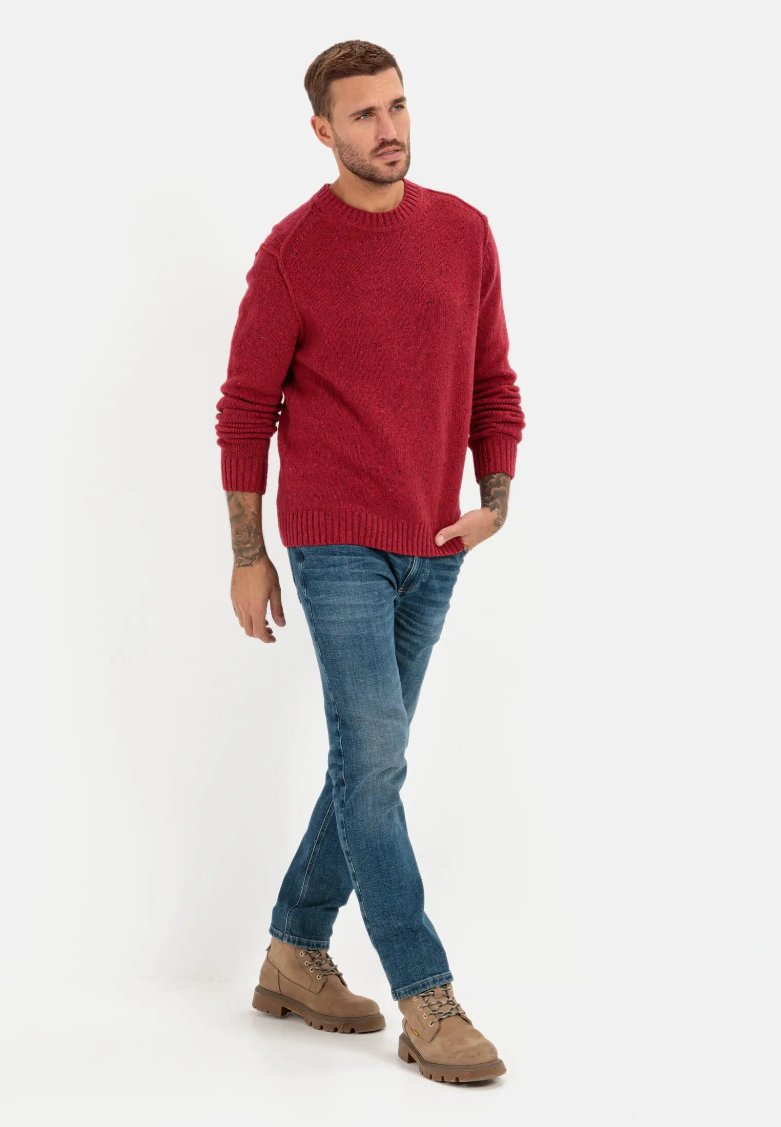 Strickpullover für Herren in Rot | 5XL | camel active