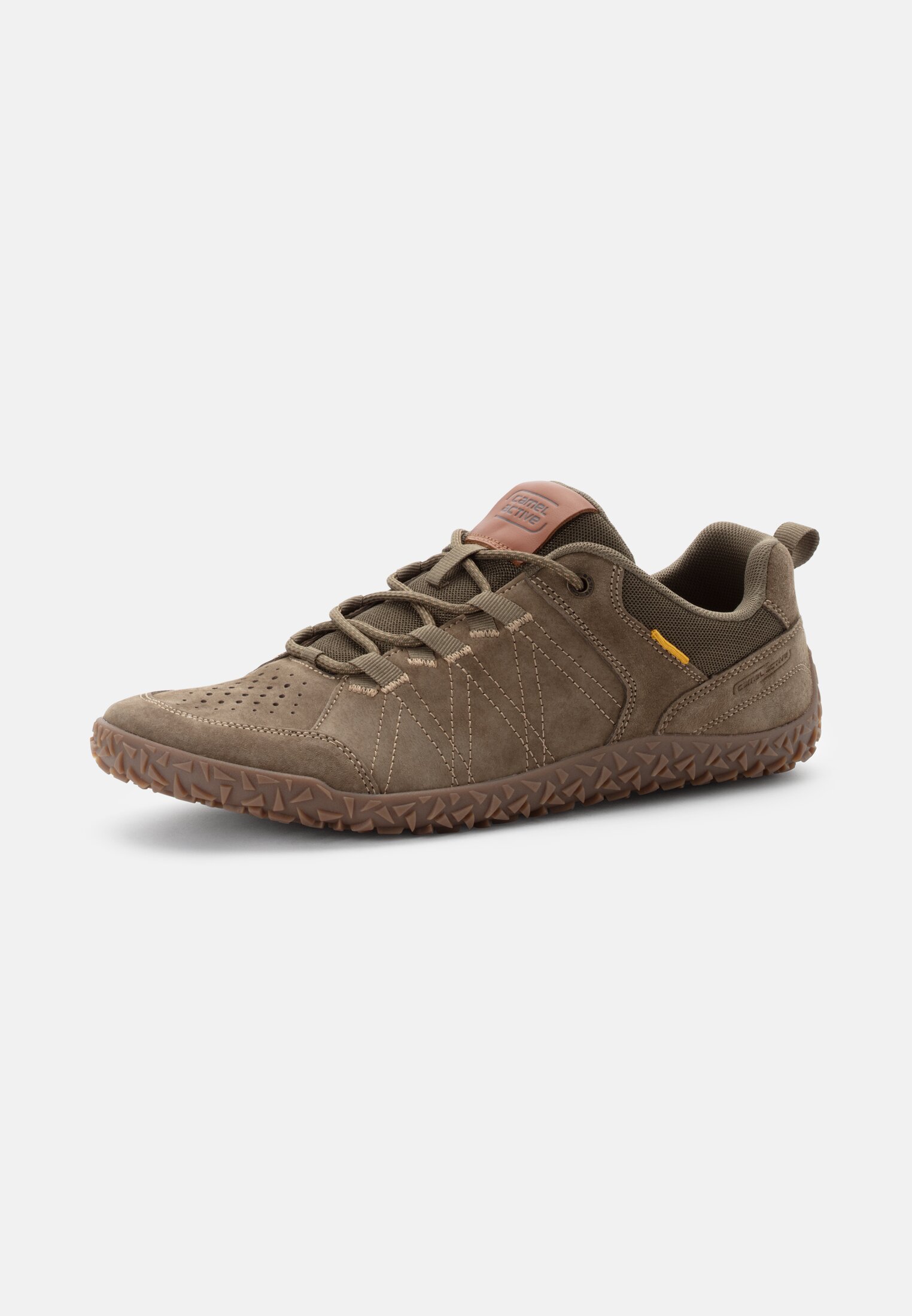 camelactive_Sneaker_khaki_54ILA11-0340-850_2G Herren Sneaker aus Nubukleder und Textil Khaki frontal hinten