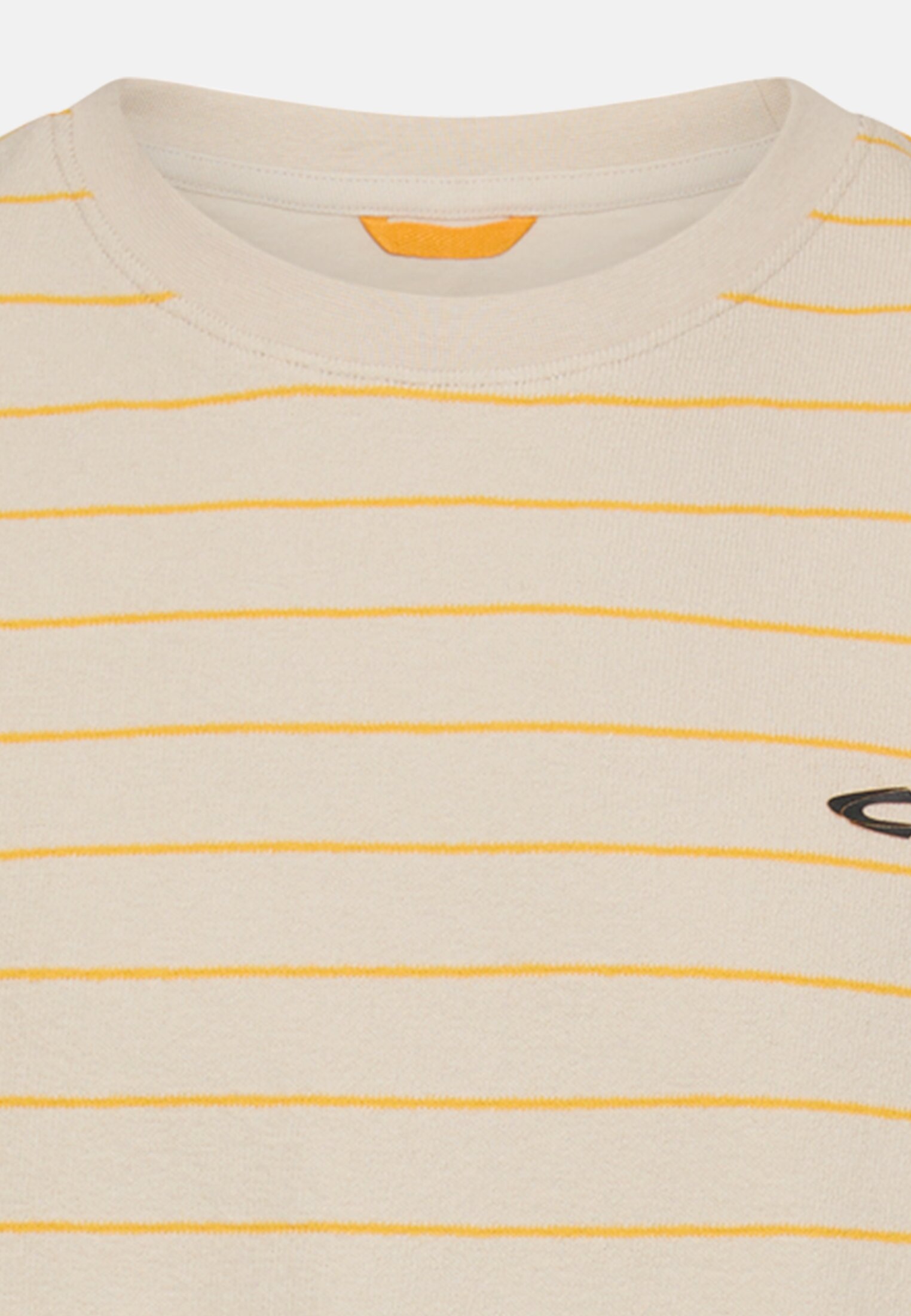 Heren T-shirt van puur katoen Zonnengeel front dichtbij