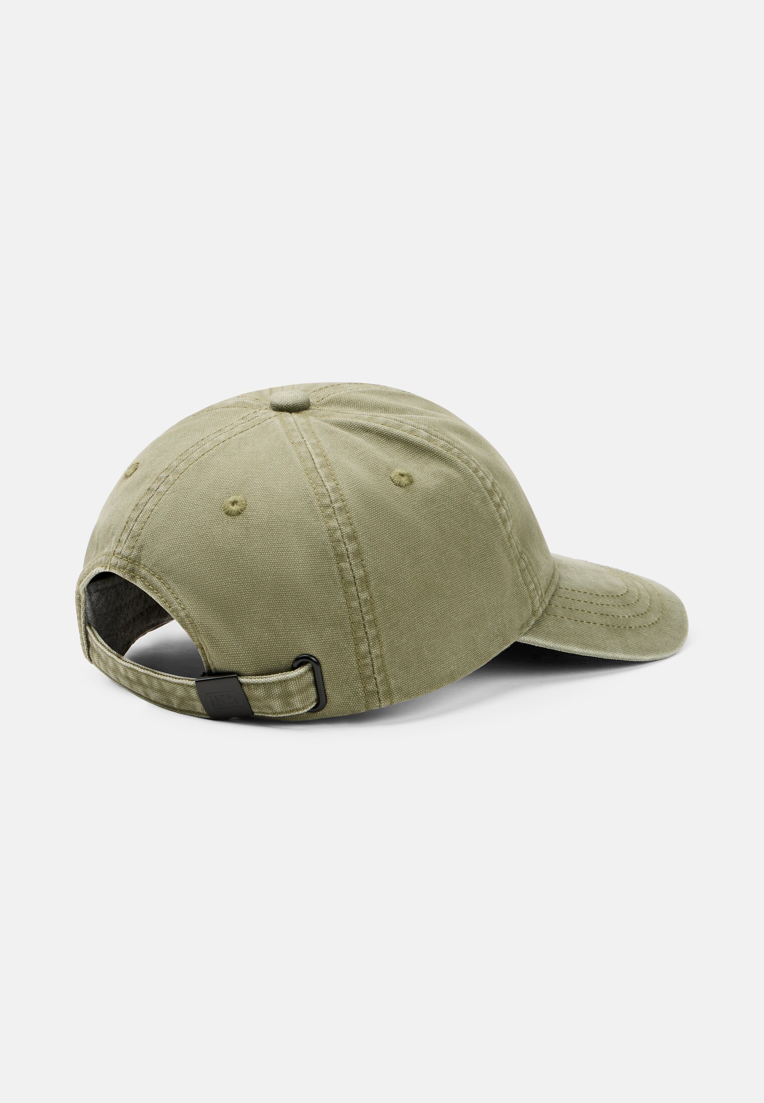 Herren Cap aus Baumwolle mit Schriftzug Blattgrün frontal oben