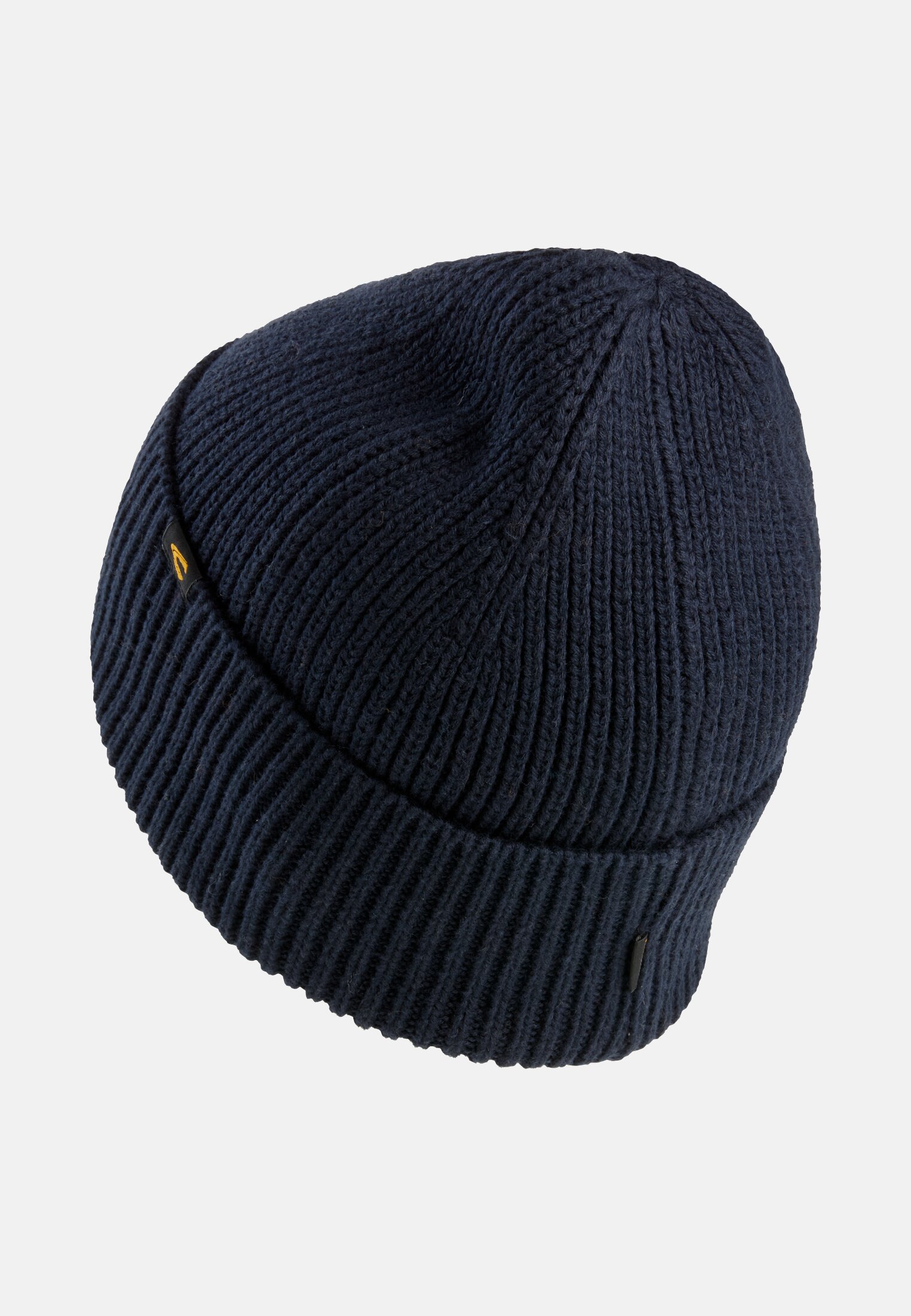 Herren Beanie aus einem Baumwoll-Kaschmir Mix Navyblau frontal hinten