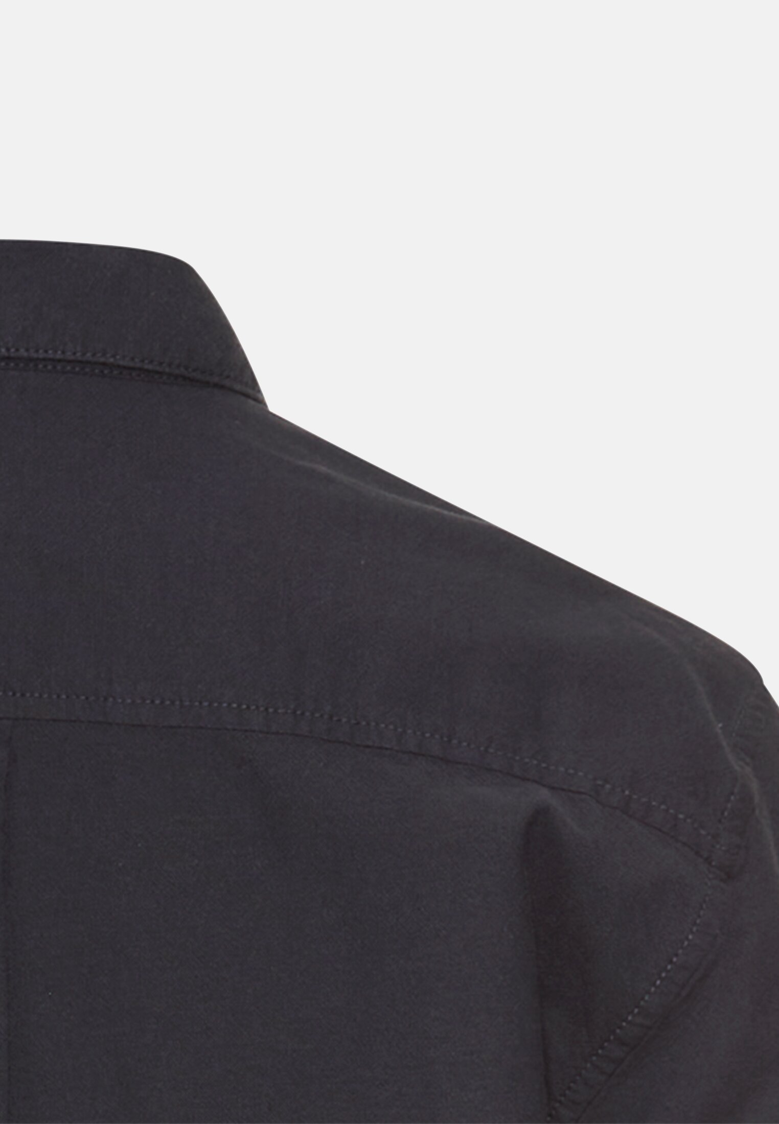 Herren Langarm Shirt mit antibakterieller Funktion Navyblau hinten nah