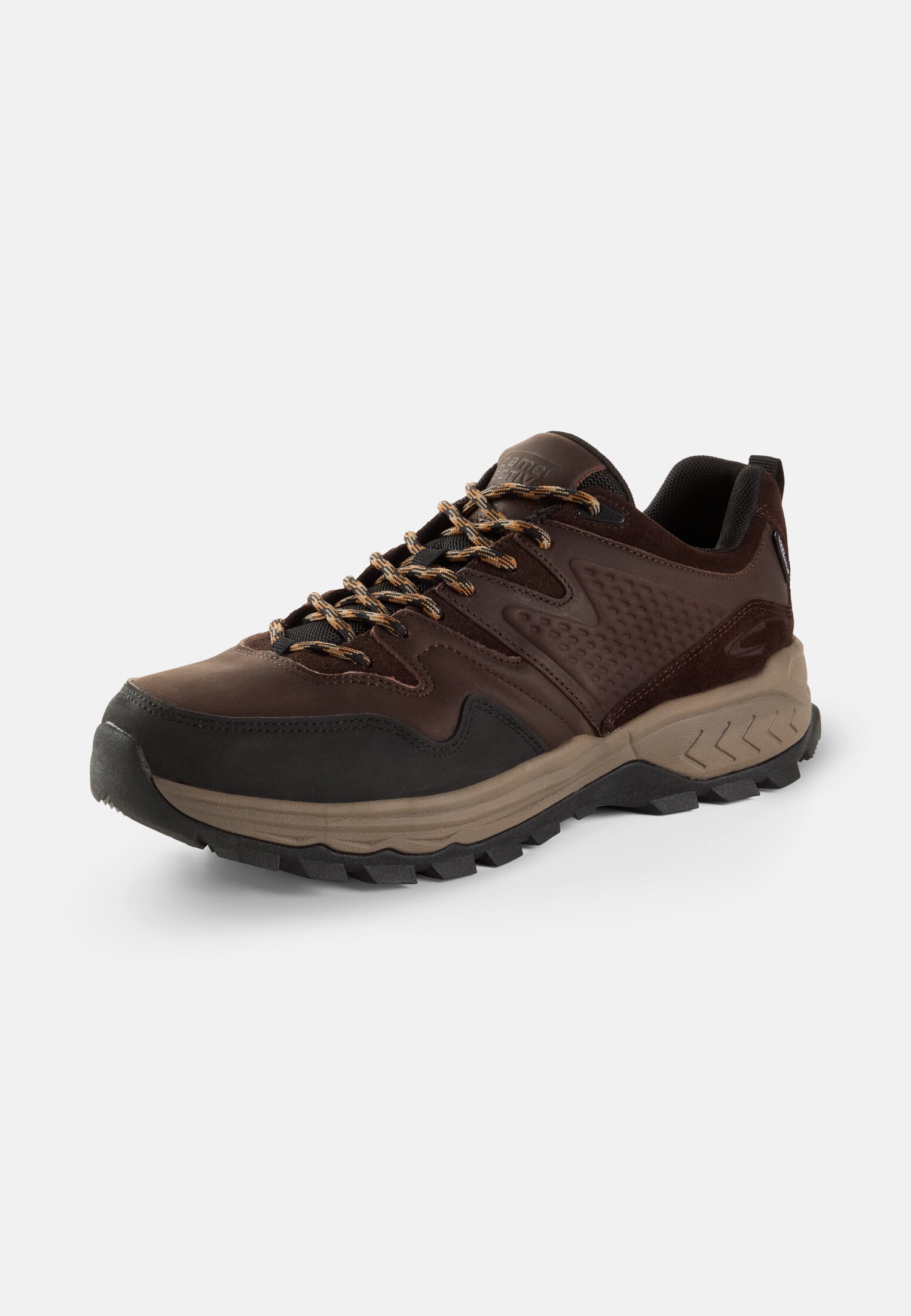 Heren Echt leren veterschoenen Bruin frontaal achter