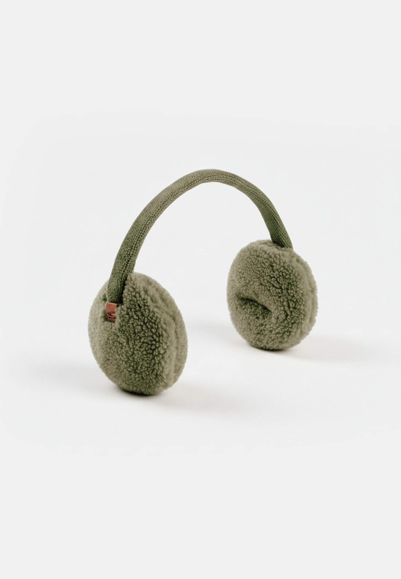 Women Earmuffs with adjustable headband Sage Green frontal front