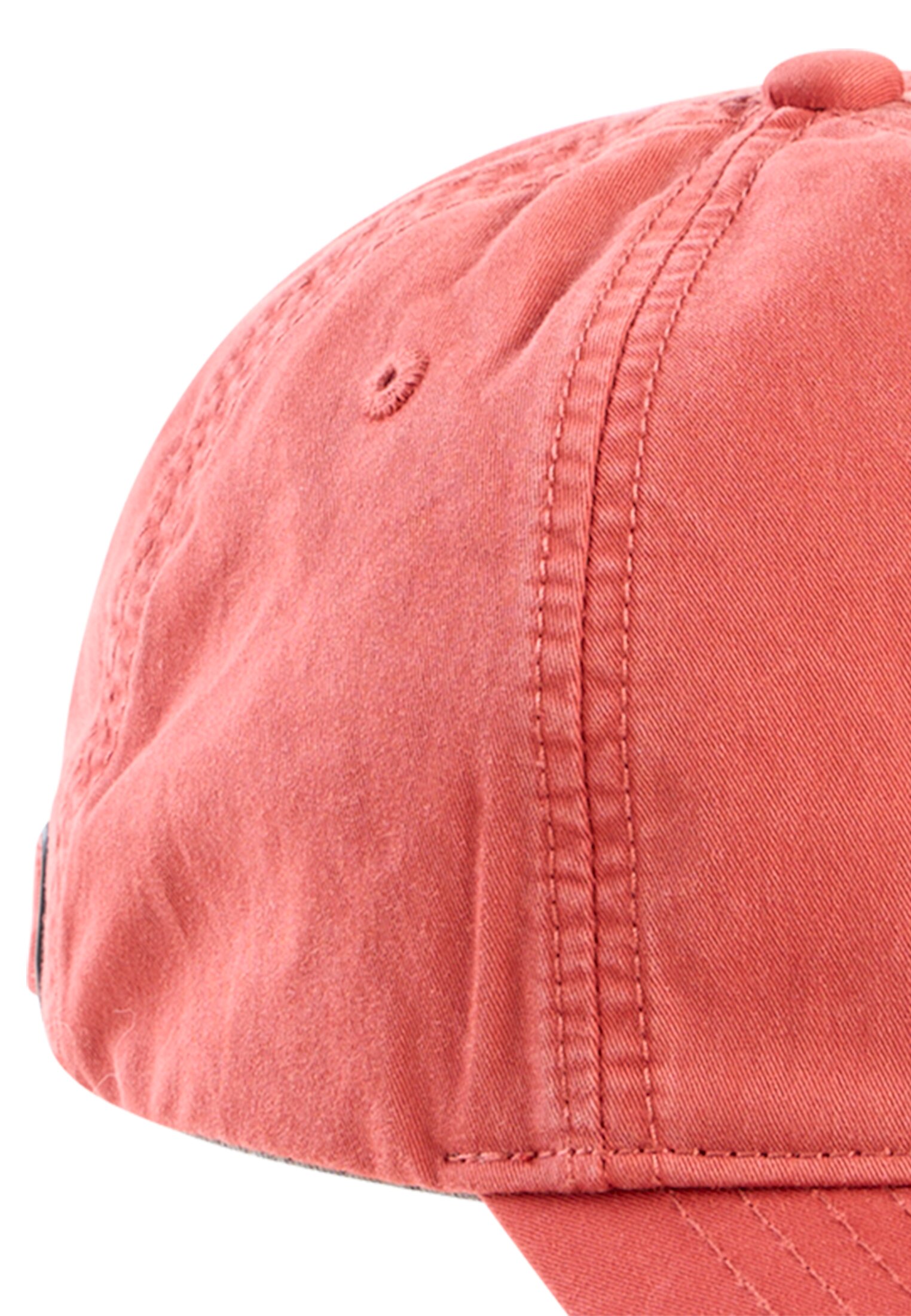 Cap made of pure cotton Red front close