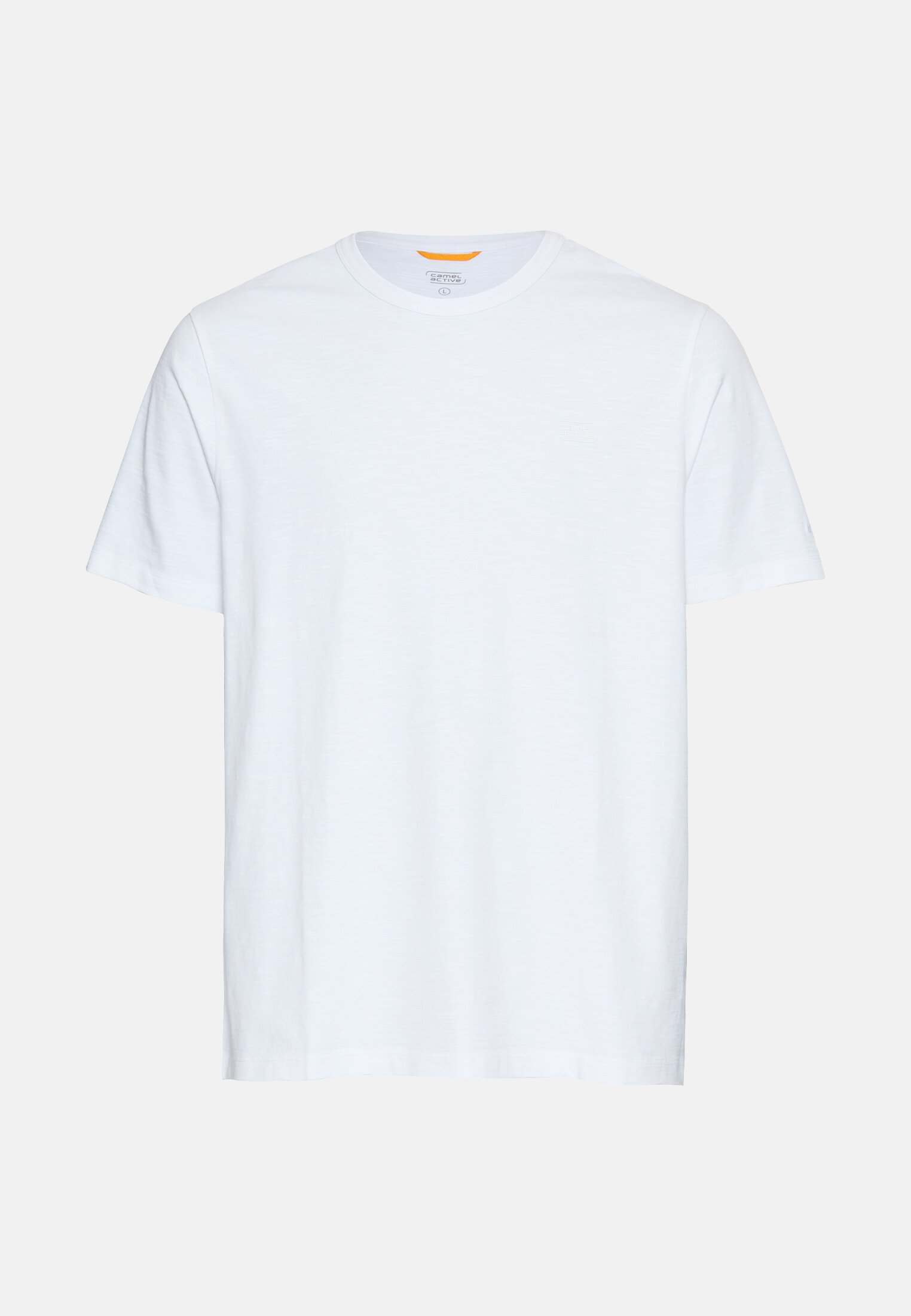 Heren Organisch T-shirt gemaakt van puur katoen Wit frontaal voor