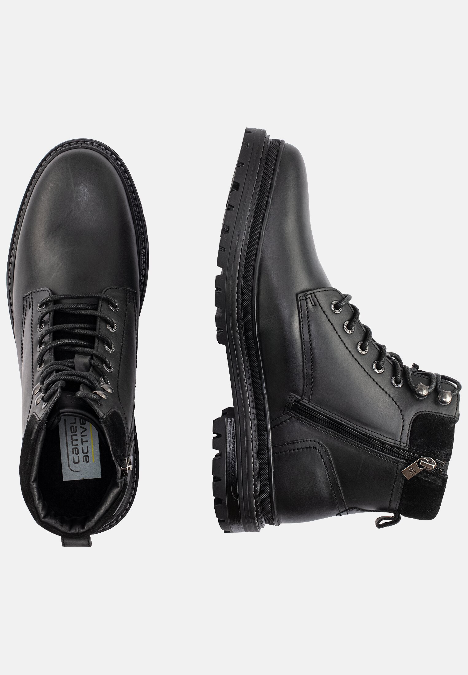 Men ALVERSTONE boots with lambskin lining Black