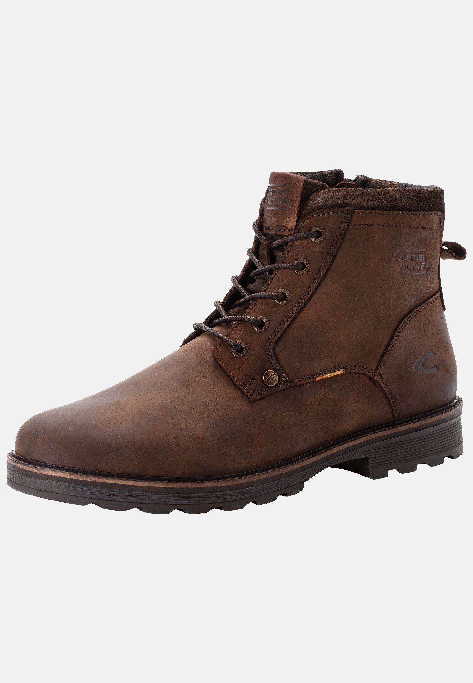 Men FLOW Boot made of genuine leather Cafe
