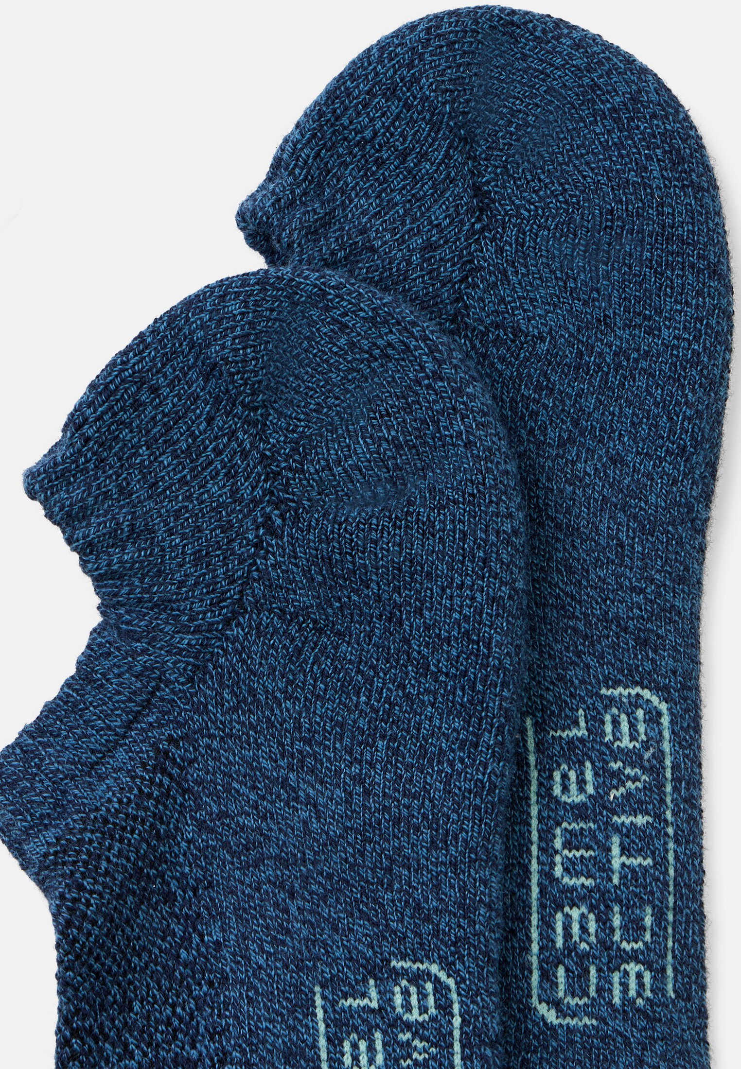 Herren Sneaker-Socken mit Baumwollmix Blau hinten nah