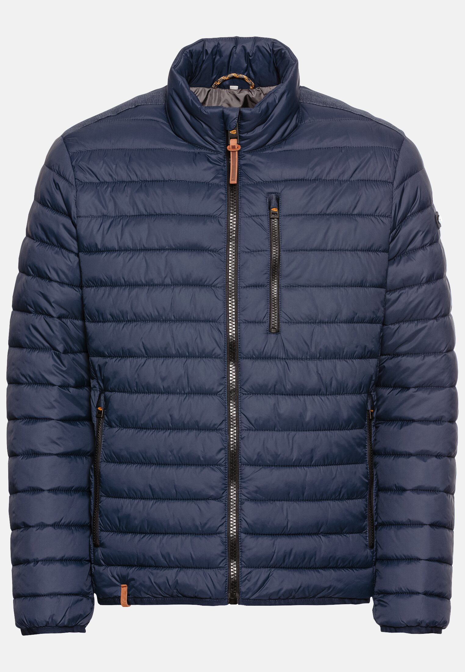 Men Downfree quilted jacket from recycled polyester Dark Blue frontal front