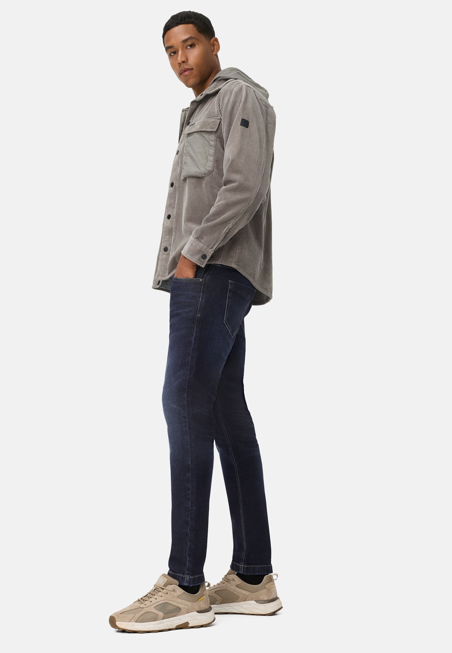 Men fleXXXactive® Denim 5-Pkt Slim Fit Indigo blue worn emotional