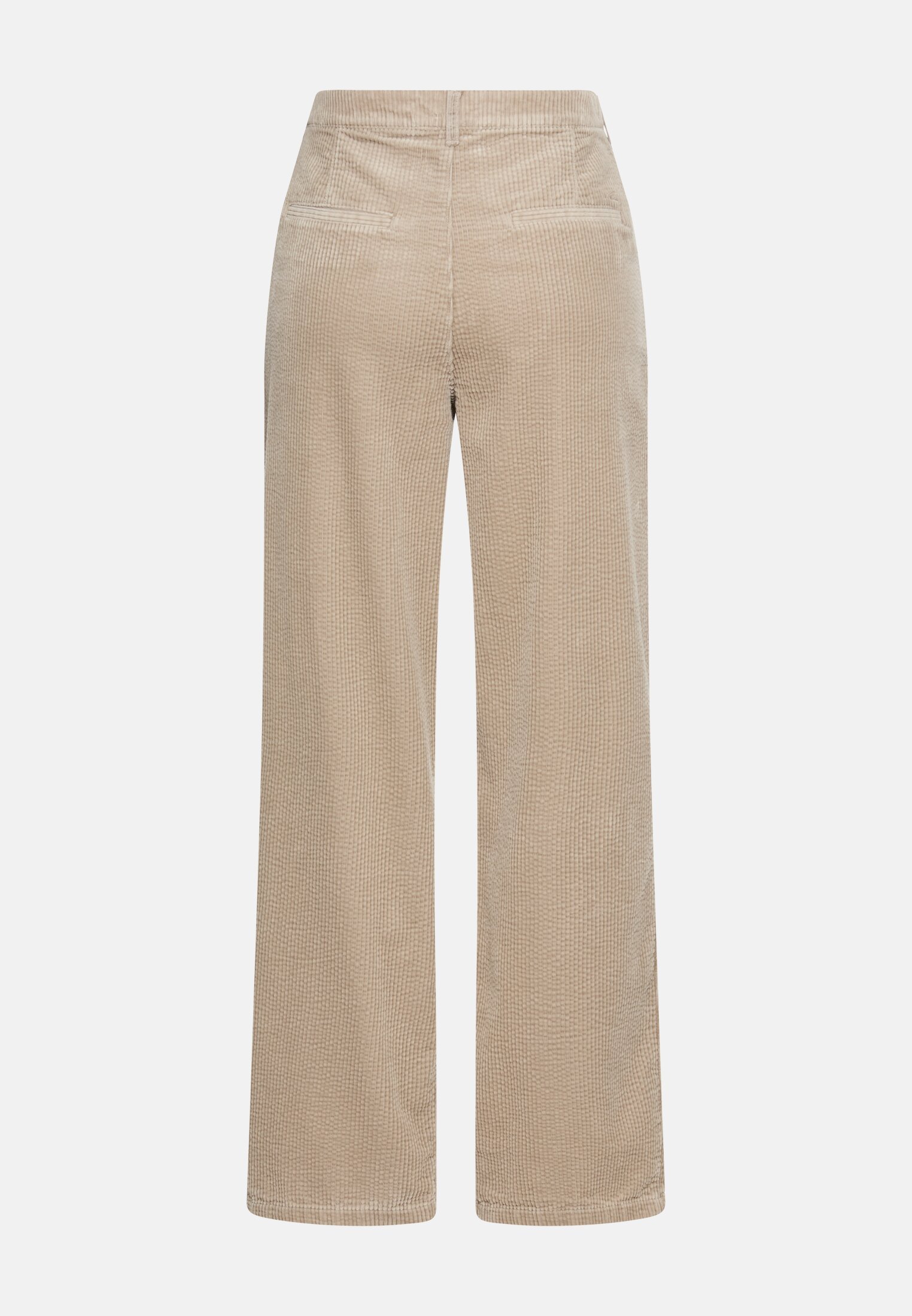 Damen Relaxed Fit Chino Hose aus Baumwolle Grau frontal hinten