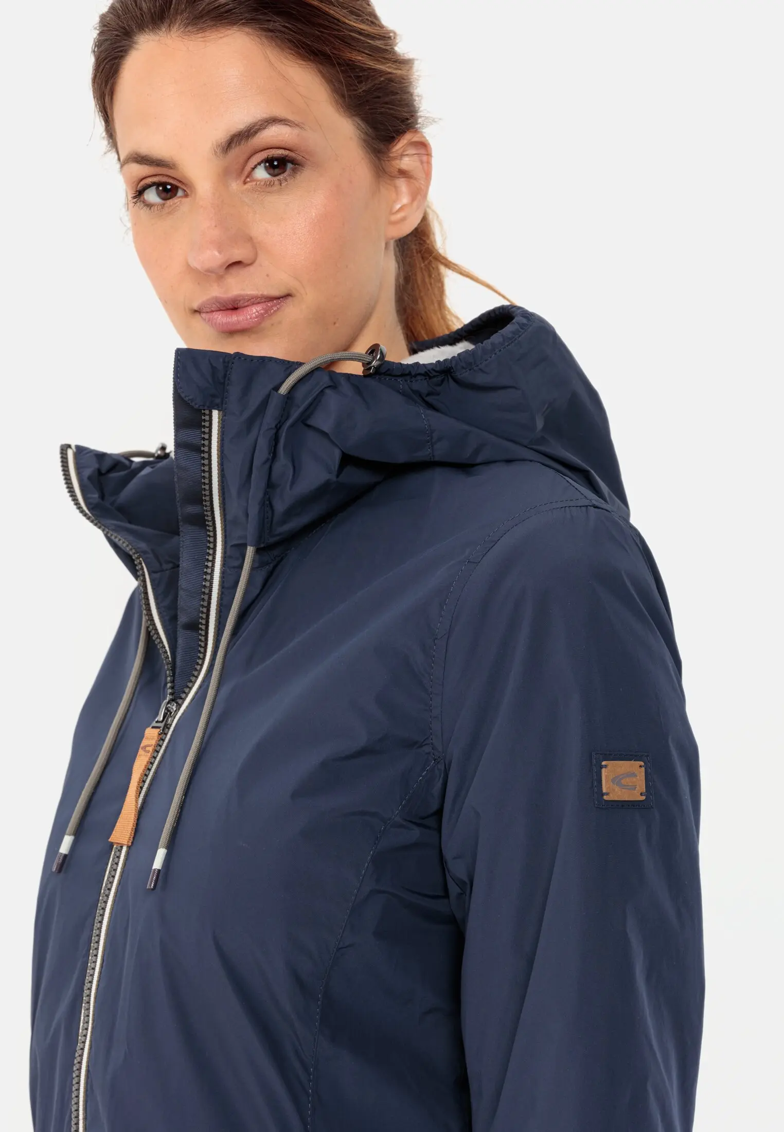 Langer Windbreaker für Damen in Dunkelblau | 34