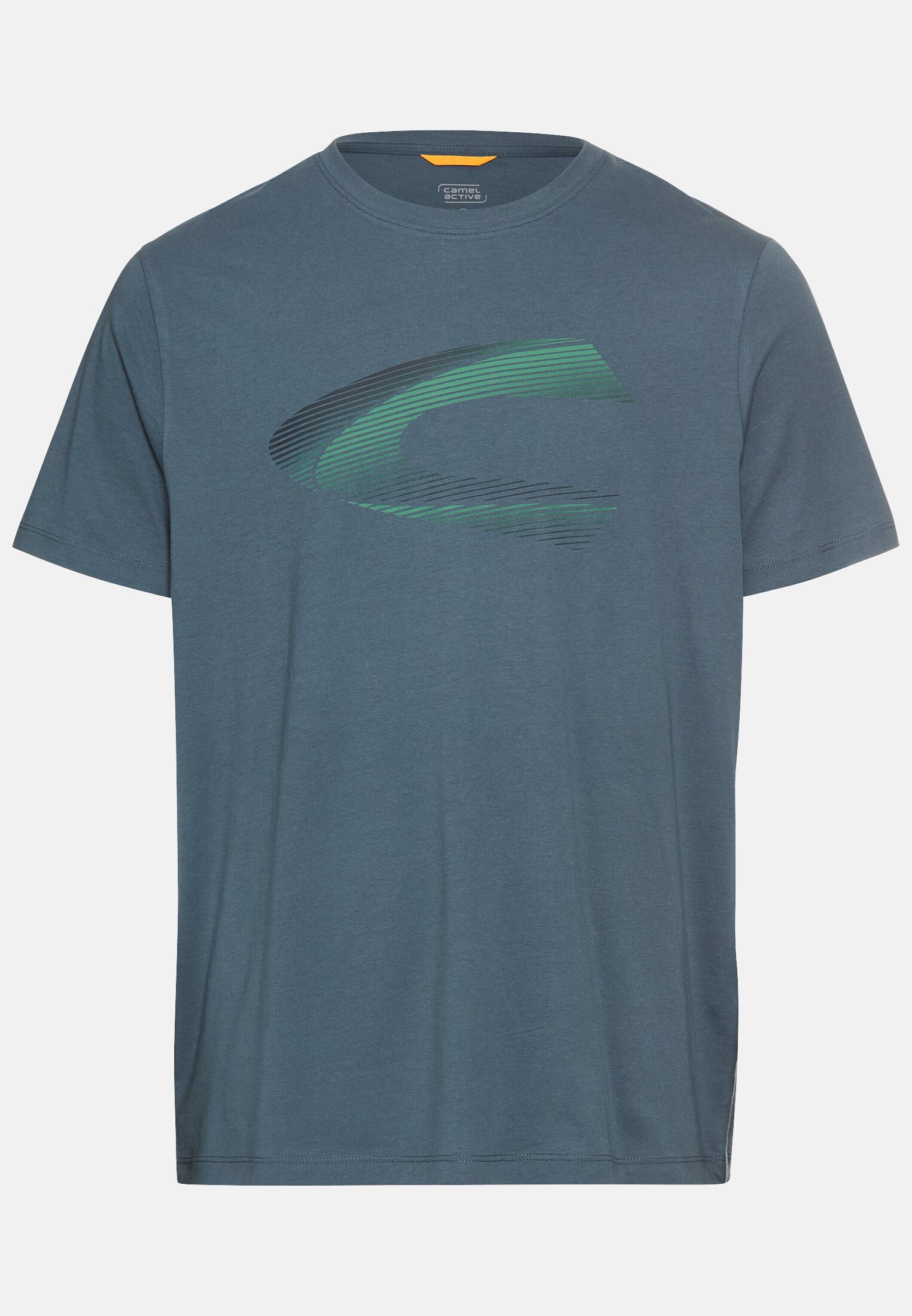 Men Round neck t-shirt Ink blue frontal front