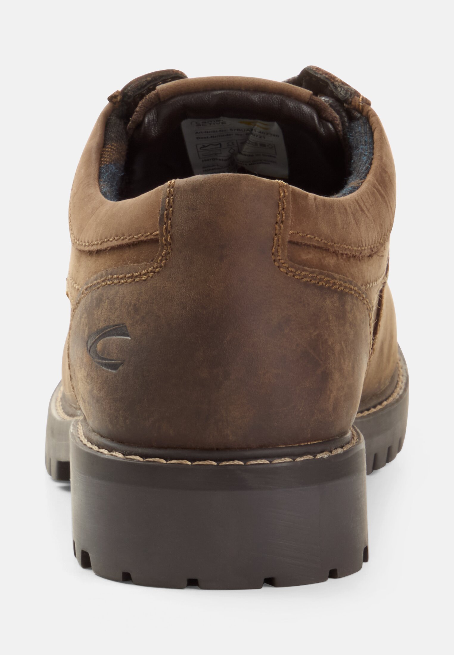 Herren Oxford aus Echtleder Braun vorne nah