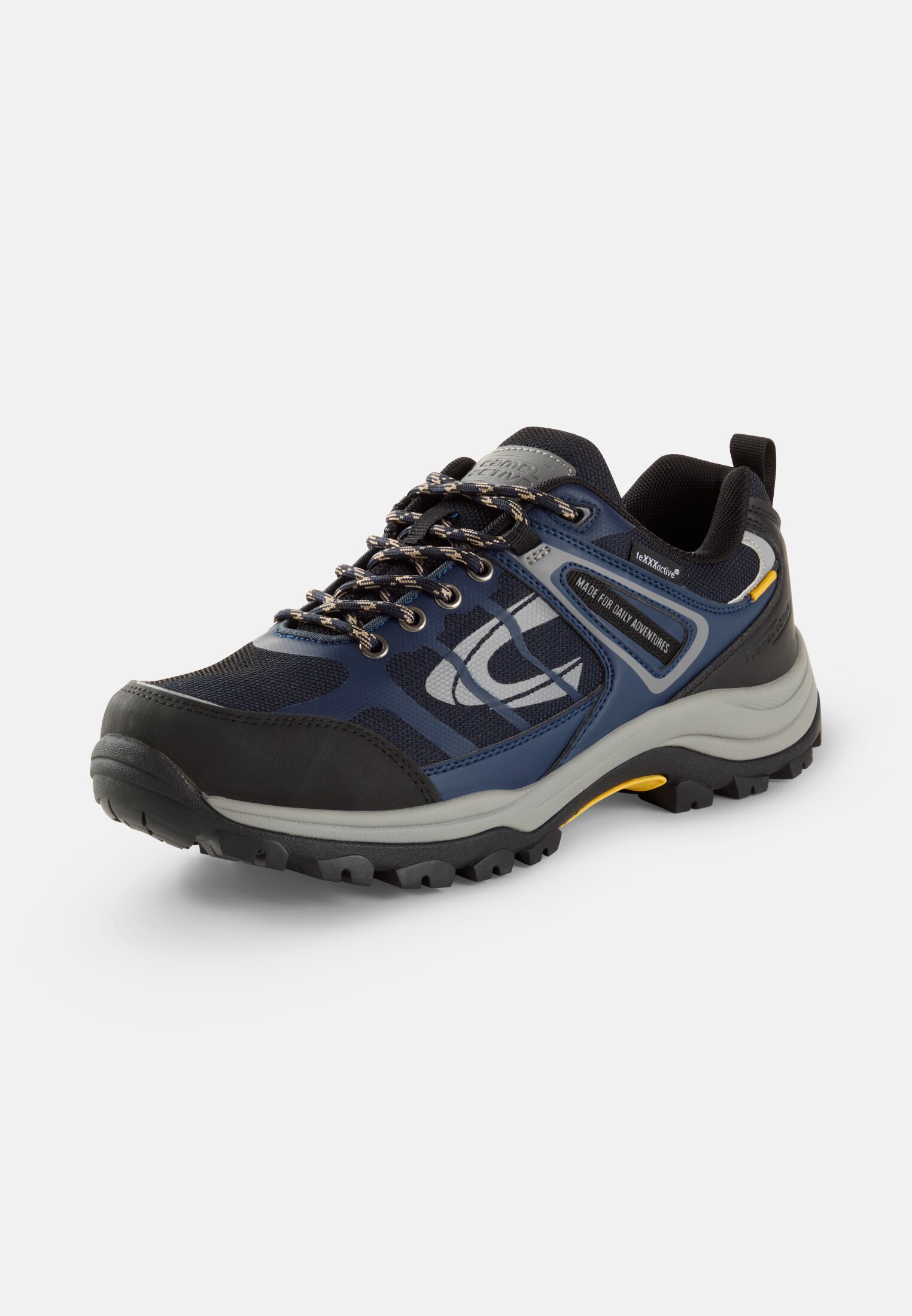 Herren Sneaker mit robuster Sohle Dunkelblau frontal hinten