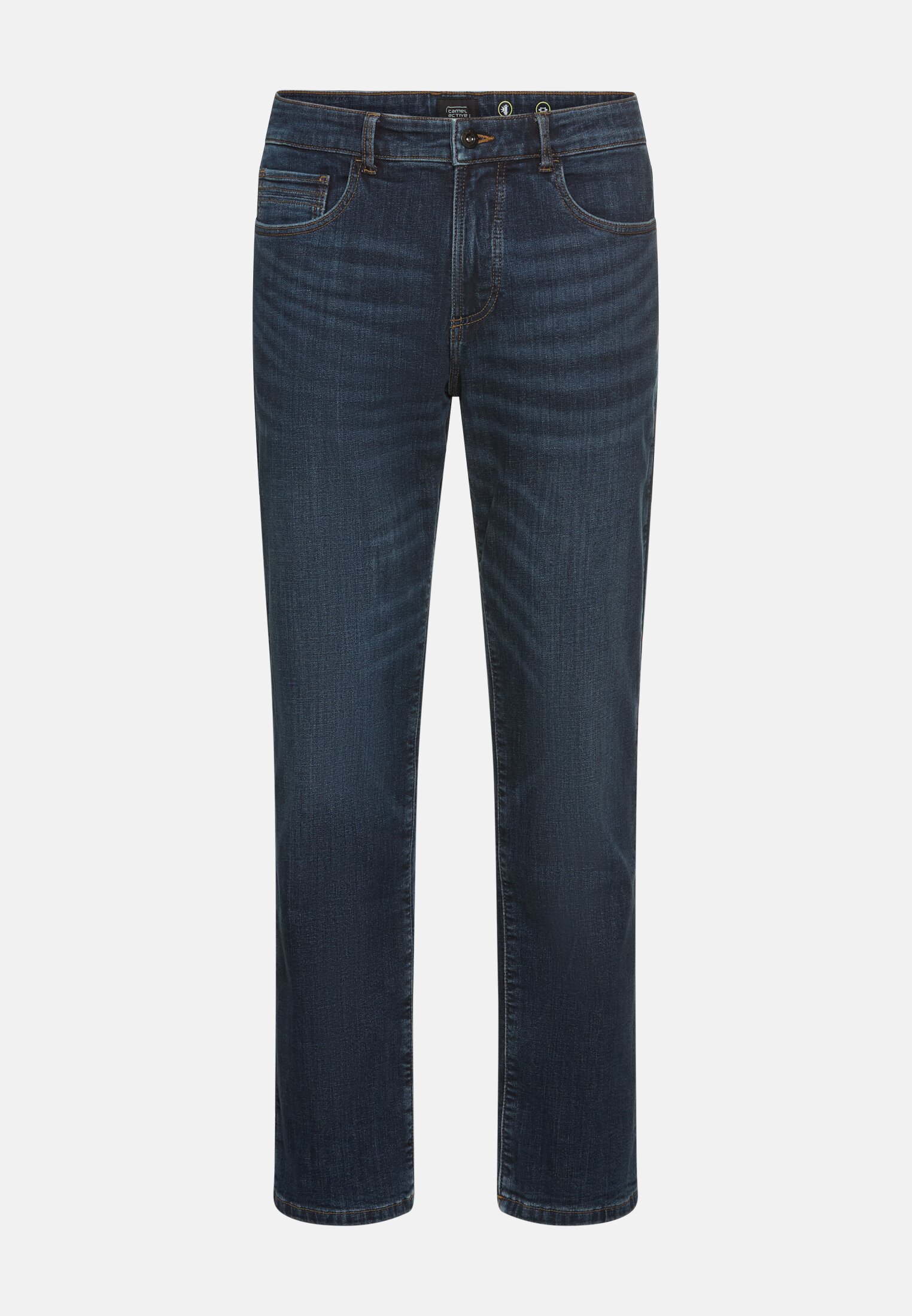 Herren 5-Pocket-Hose mit Thermo-Funktion Indigo Blau frontal vorn