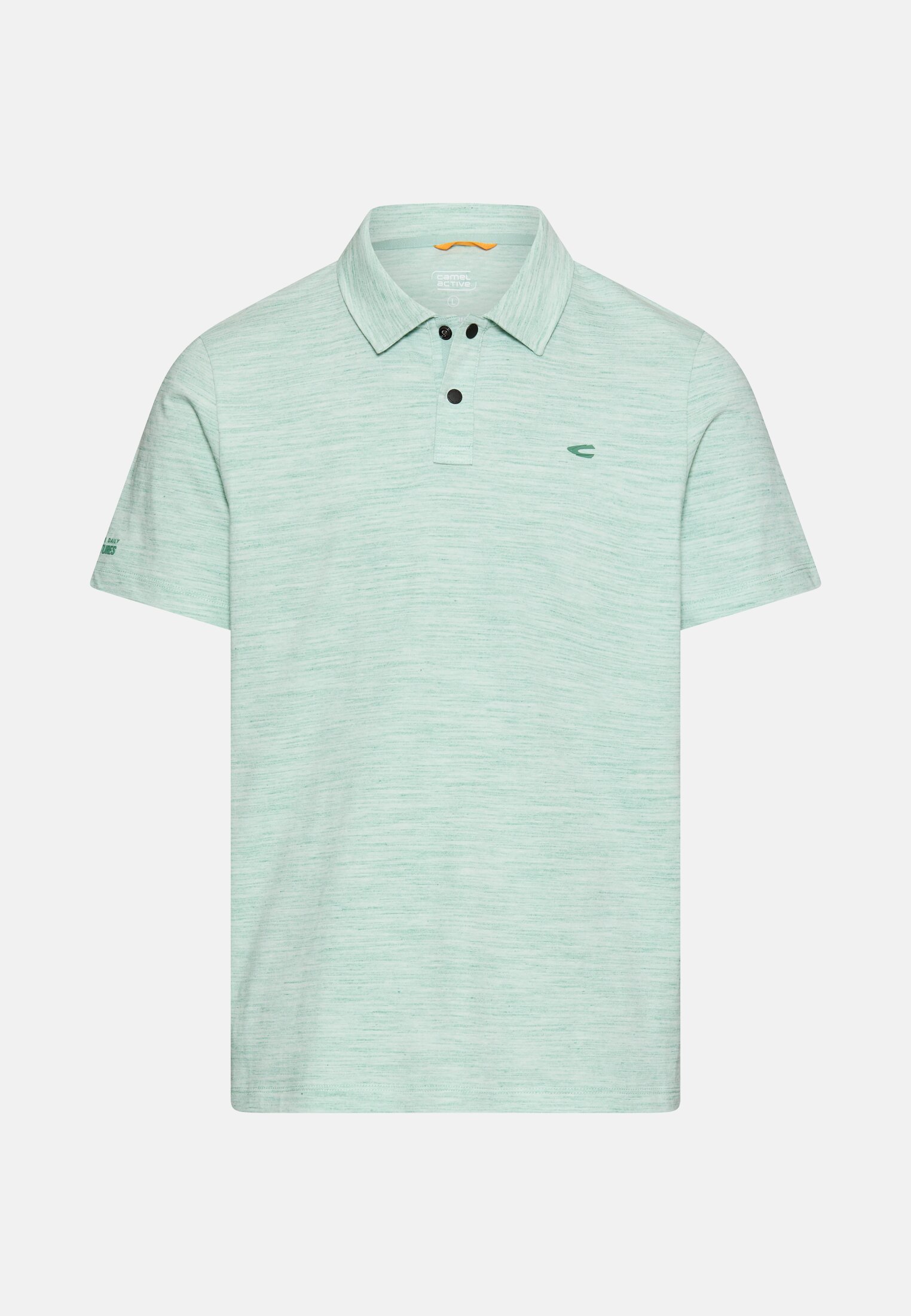 Herren Poloshirt mit Quick Dry Funktion Lagunengrün frontal vorn