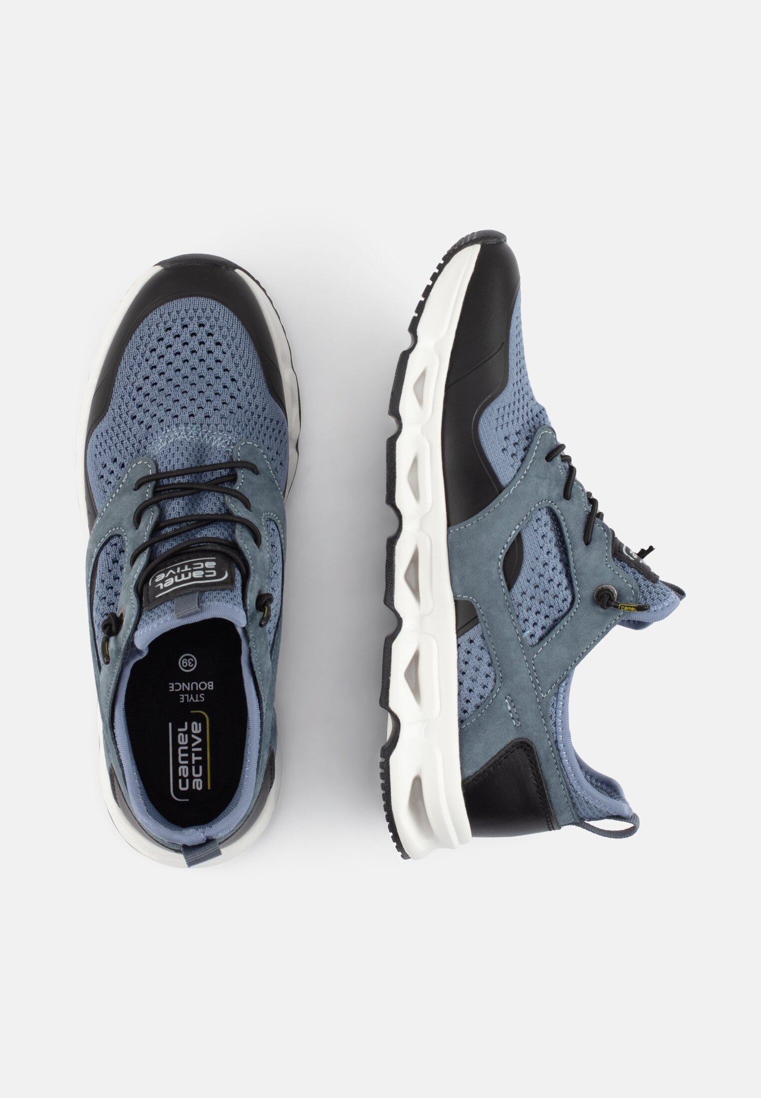 Herren Sneaker mit dämpfender Phylon-Sohle Blau frontal oben