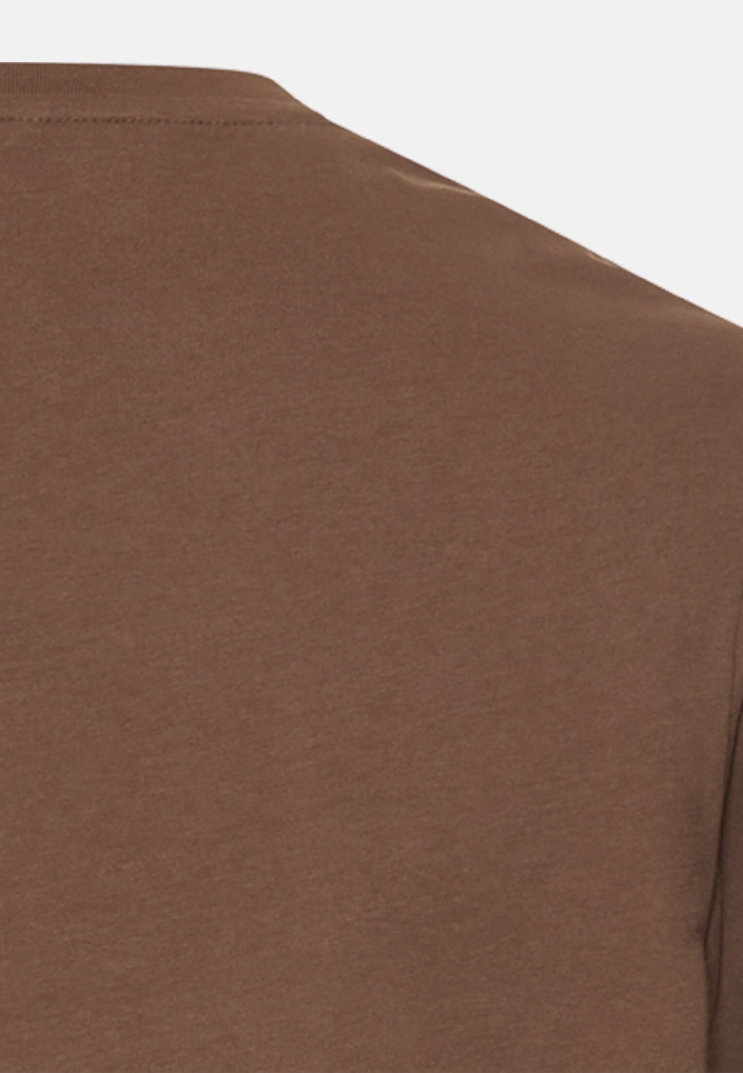 Men T-shirt with print Mud Brown close back